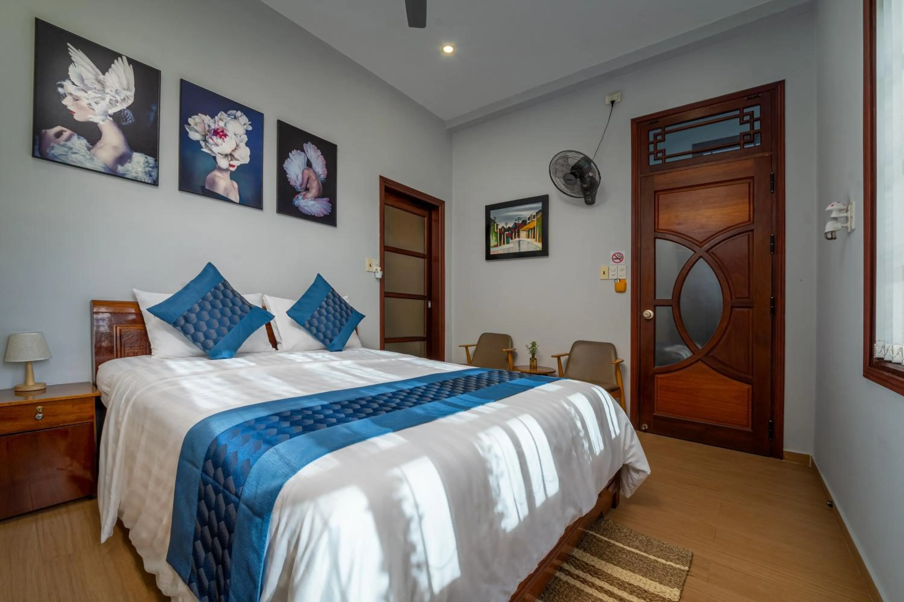 Bed in Sông River Homestay Hội An