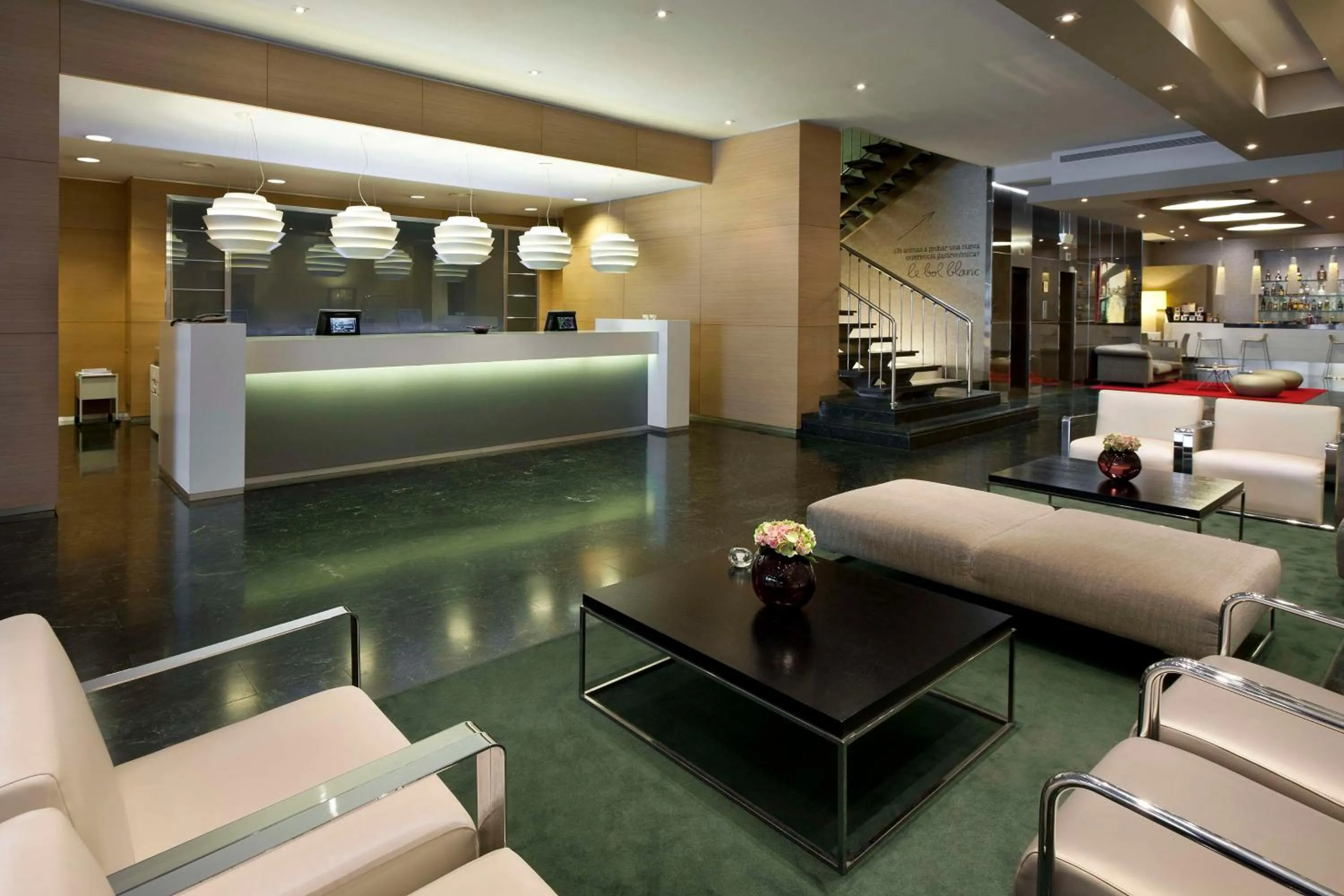 Lobby or reception in NH Collection Villa de Bilbao