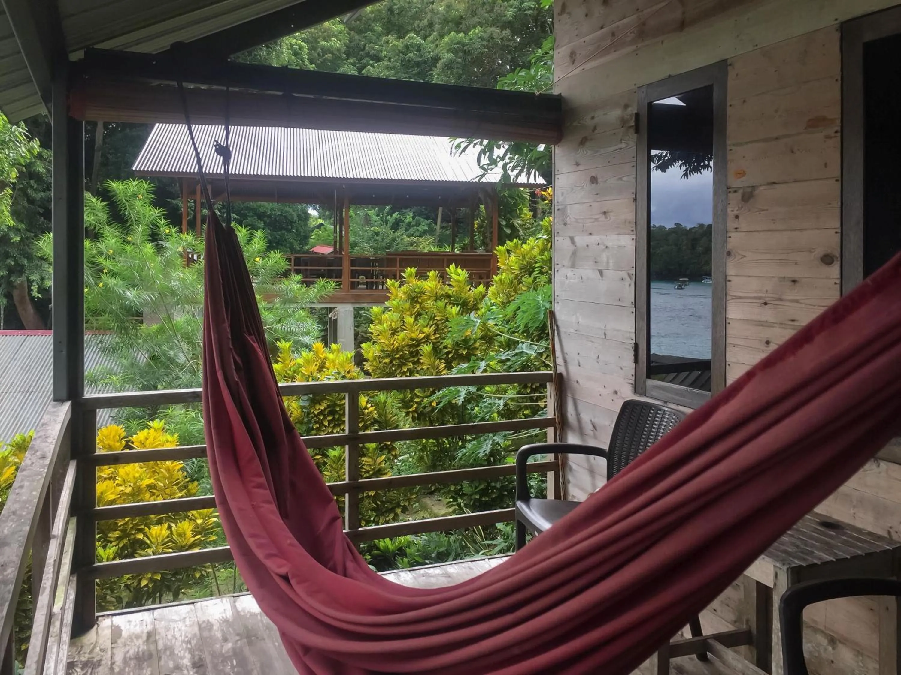 Balcony/Terrace in Olala Bungalows And Restaurant Mitra RedDoorz