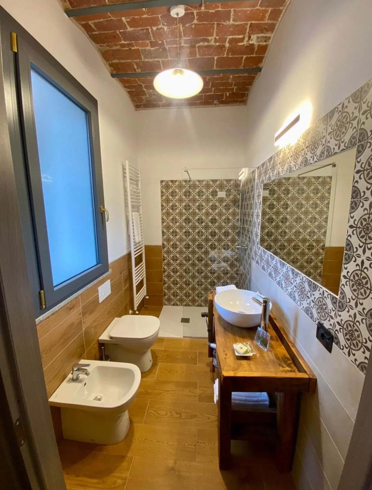 Shower in Cascina Mora Bassa