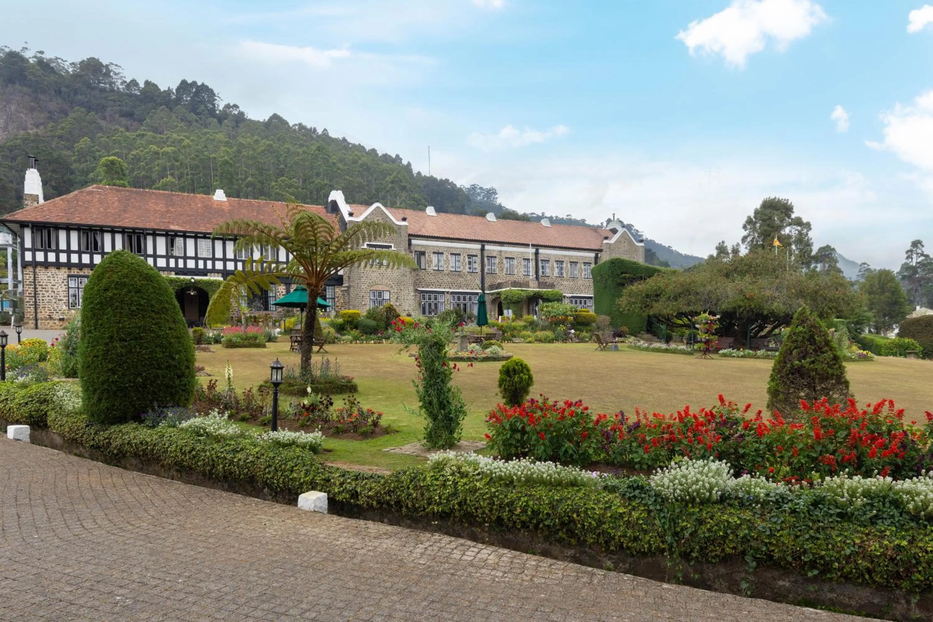 Garden view in The Hill Club