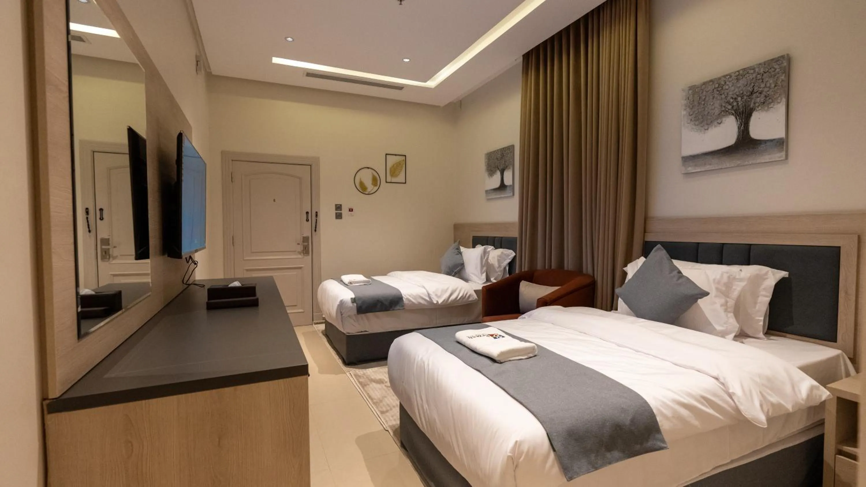 Bed in Brzeen Hotel Riyadh