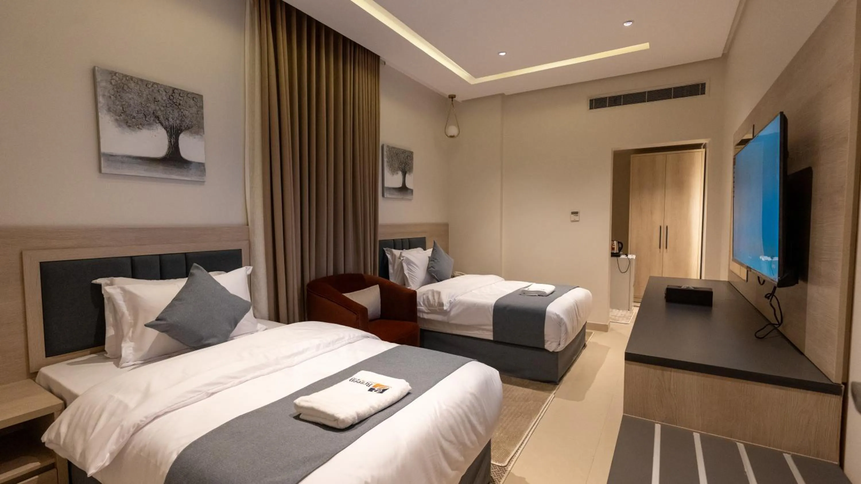 Bed in Brzeen Hotel Riyadh