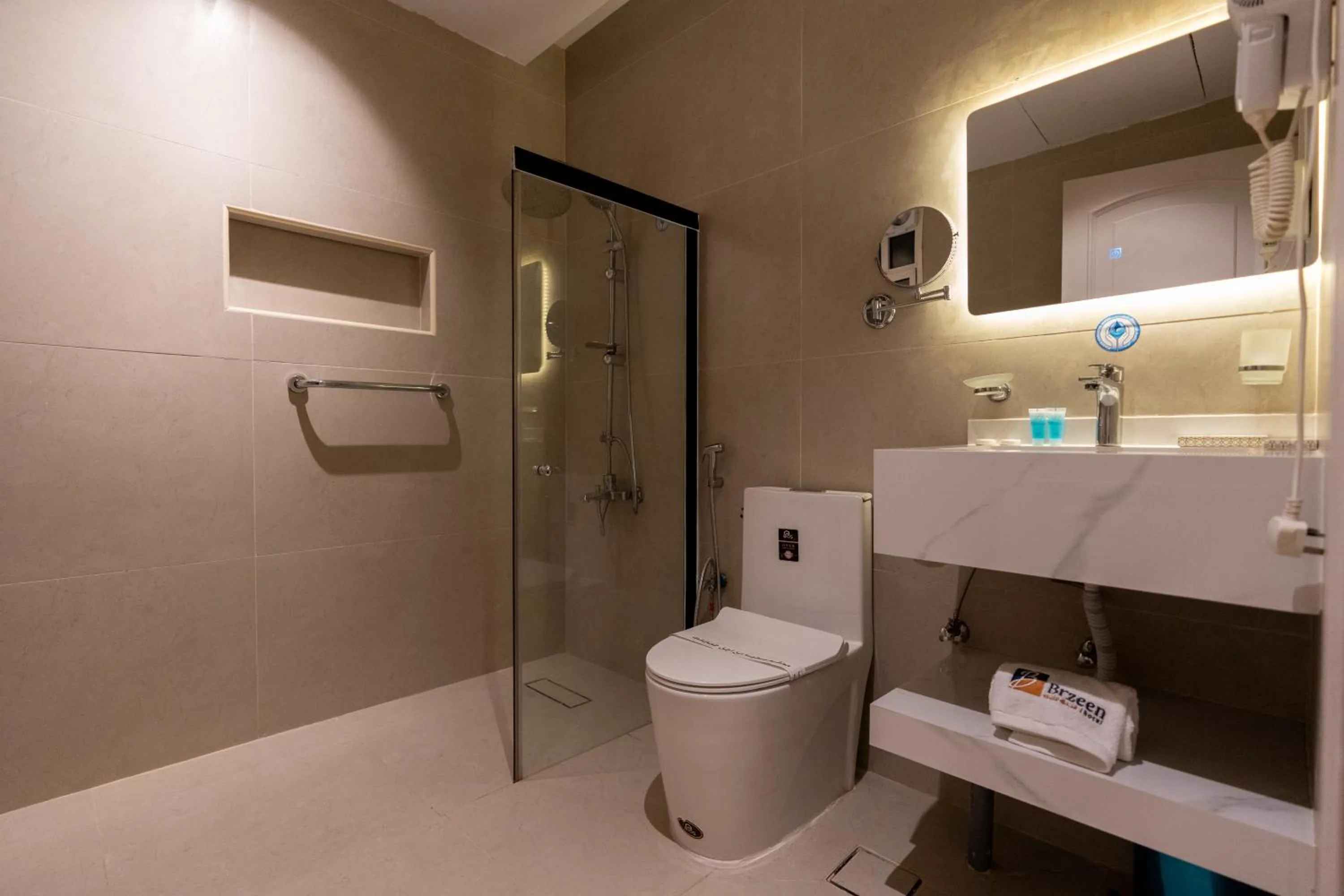 Shower in Brzeen Hotel Riyadh