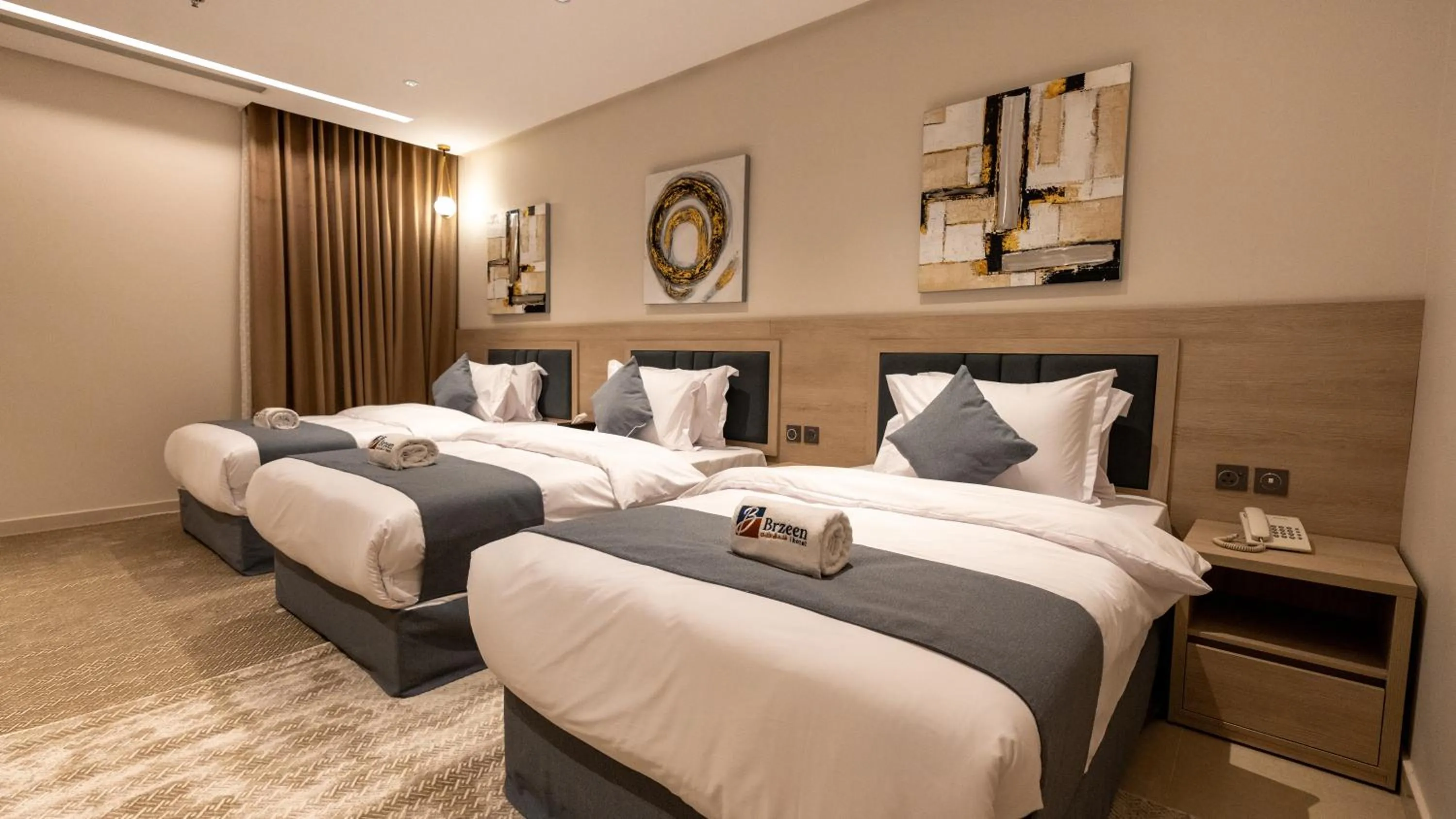 Bed in Brzeen Hotel Riyadh