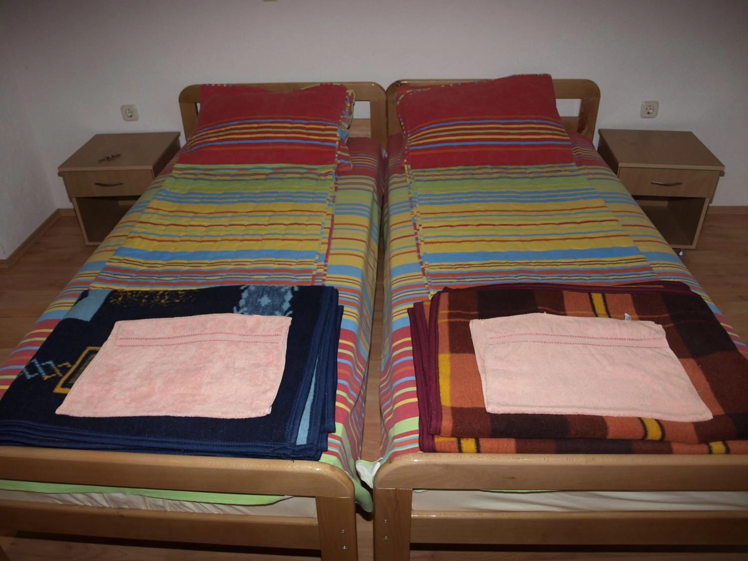 Bed in Bogdanoski Studios & Guest Rooms