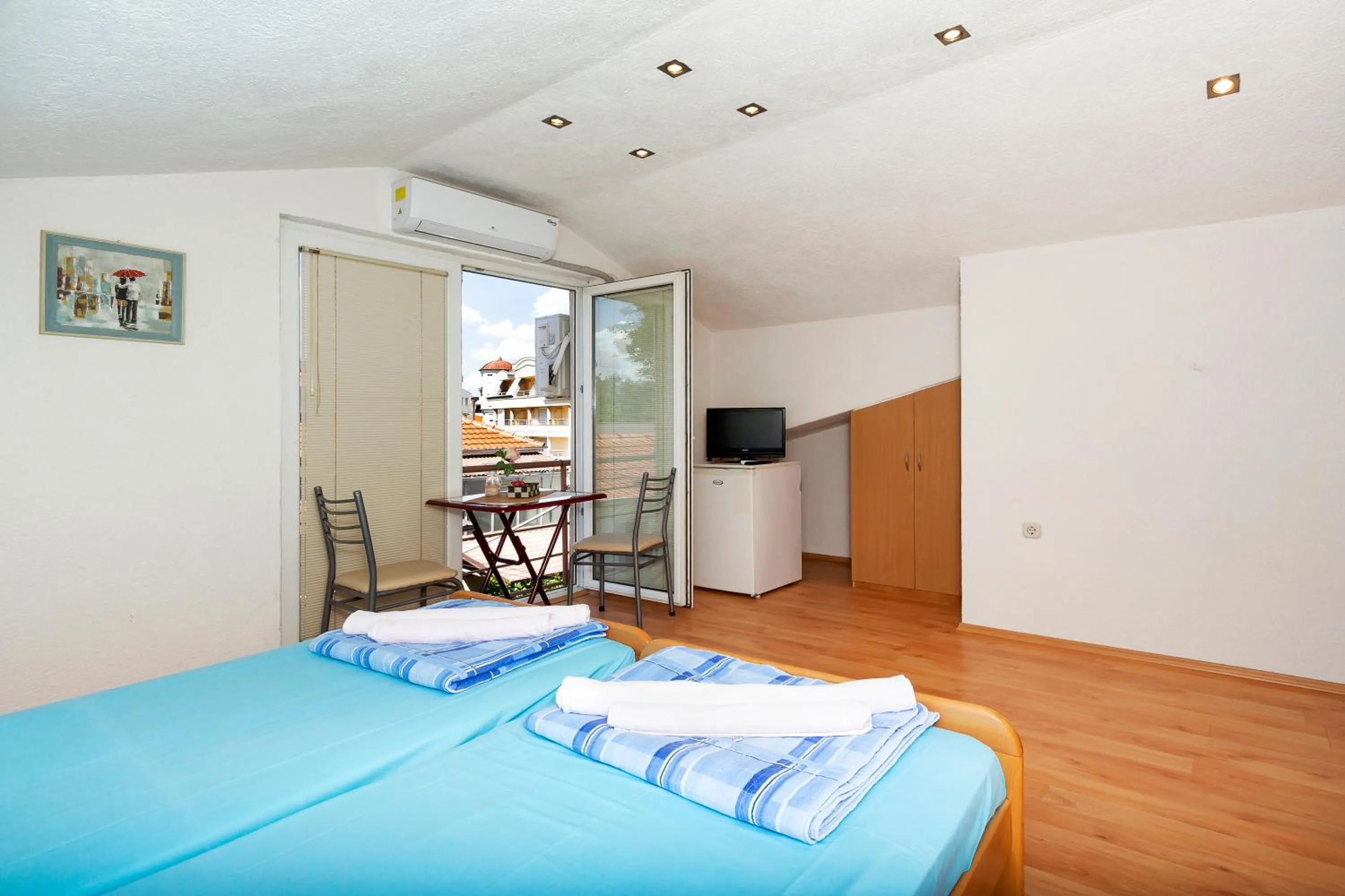 Bed in Bogdanoski Studios & Guest Rooms