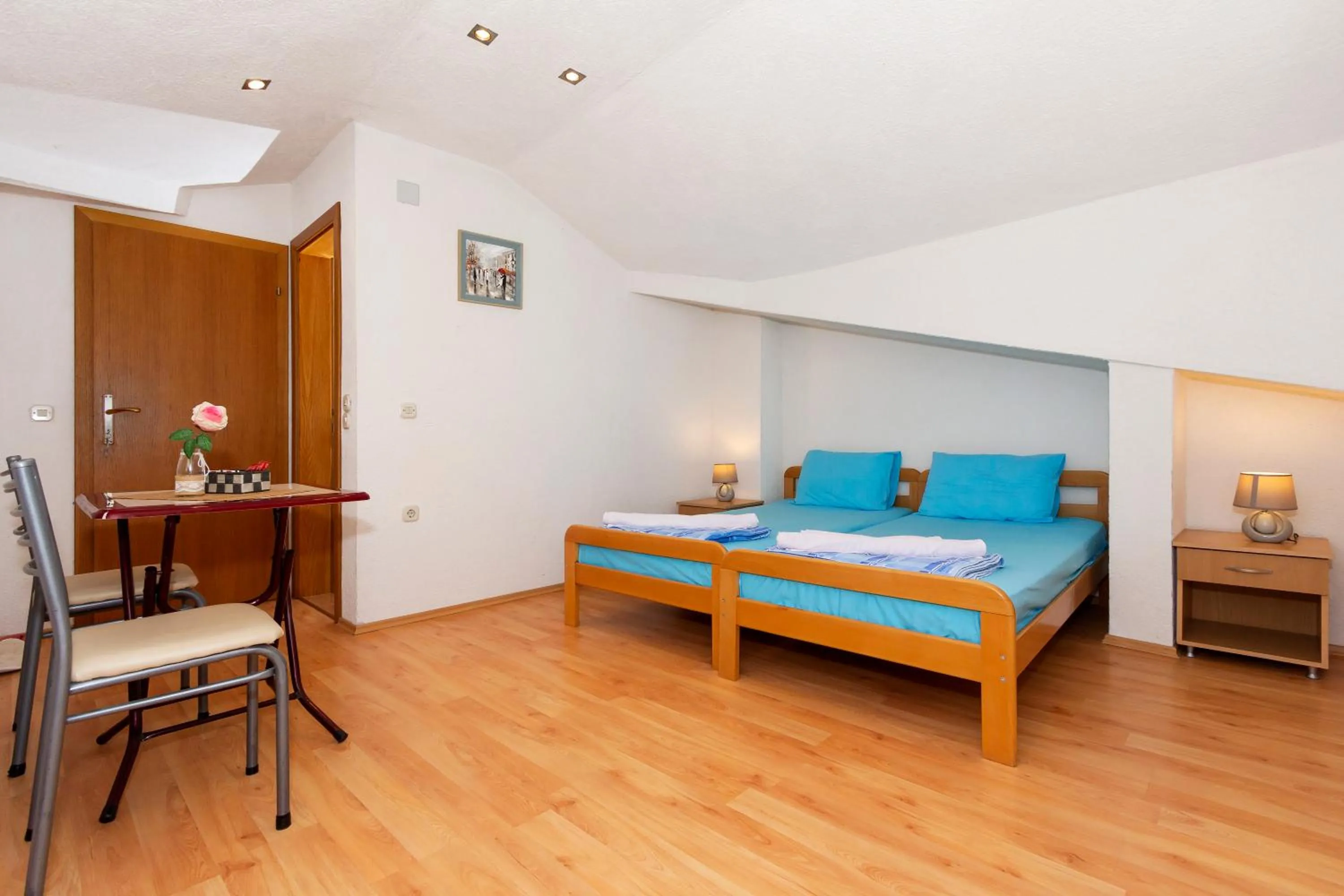 Bed in Bogdanoski Studios & Guest Rooms