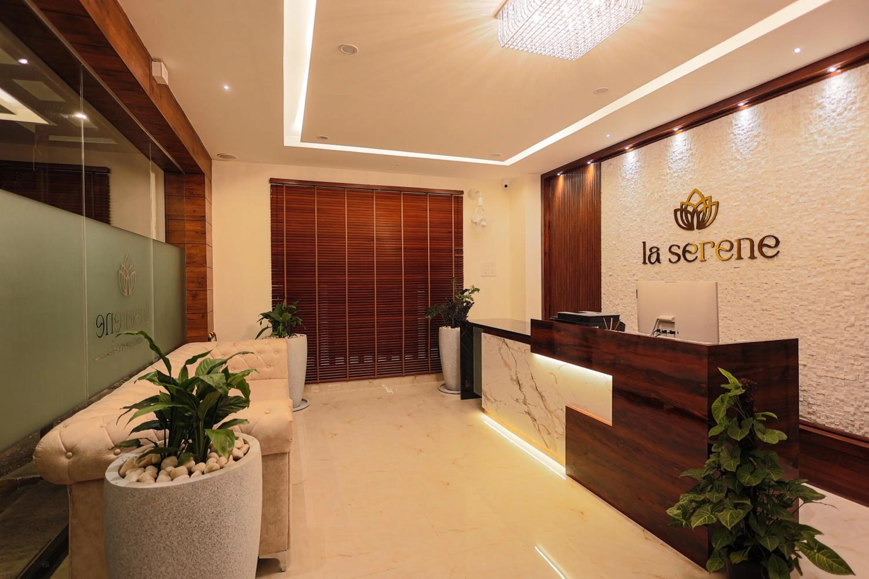 Lobby or reception in La Serene Boutique Hotel - Manyata Tech Park