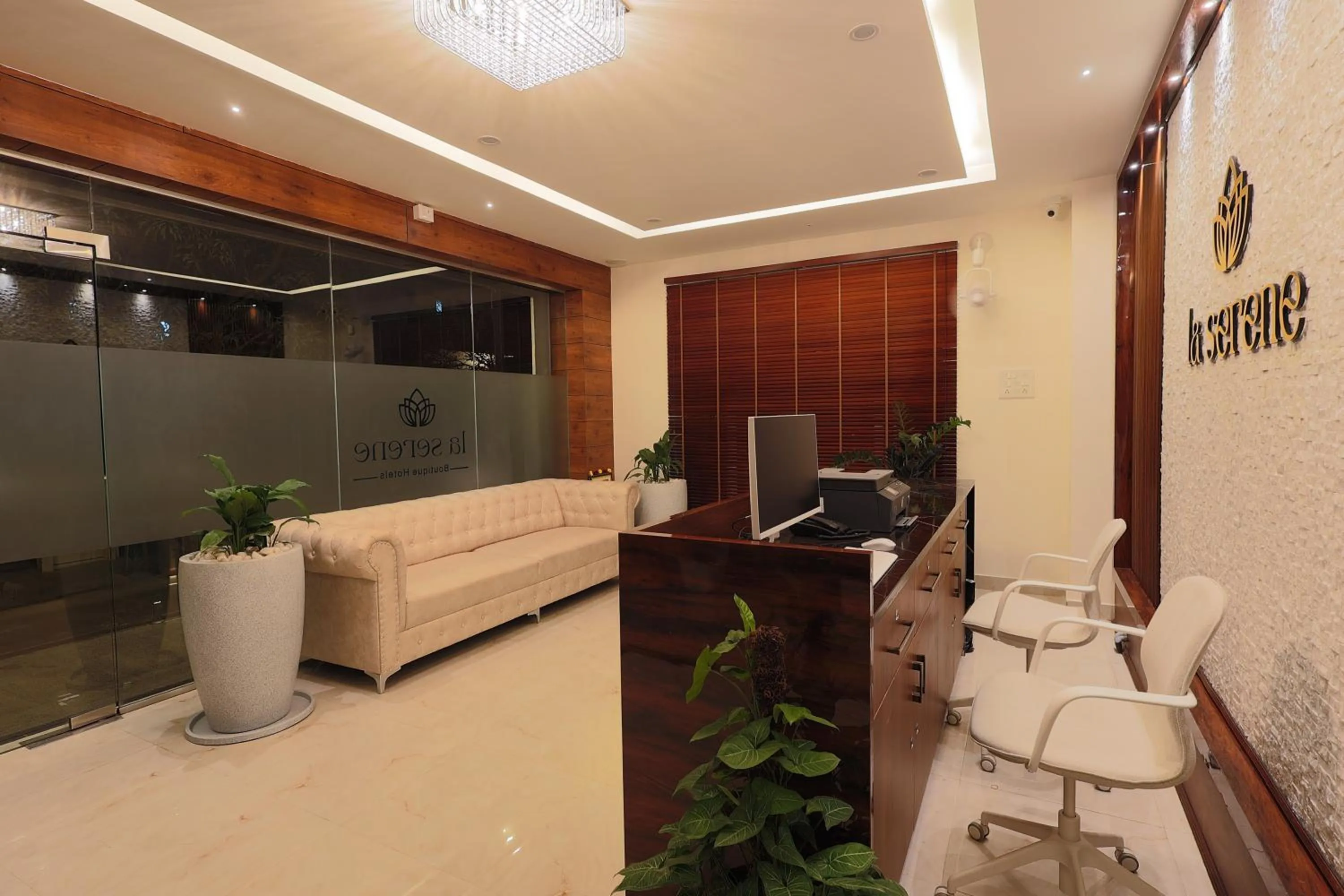 Lobby or reception in La Serene Boutique Hotel - Manyata Tech Park