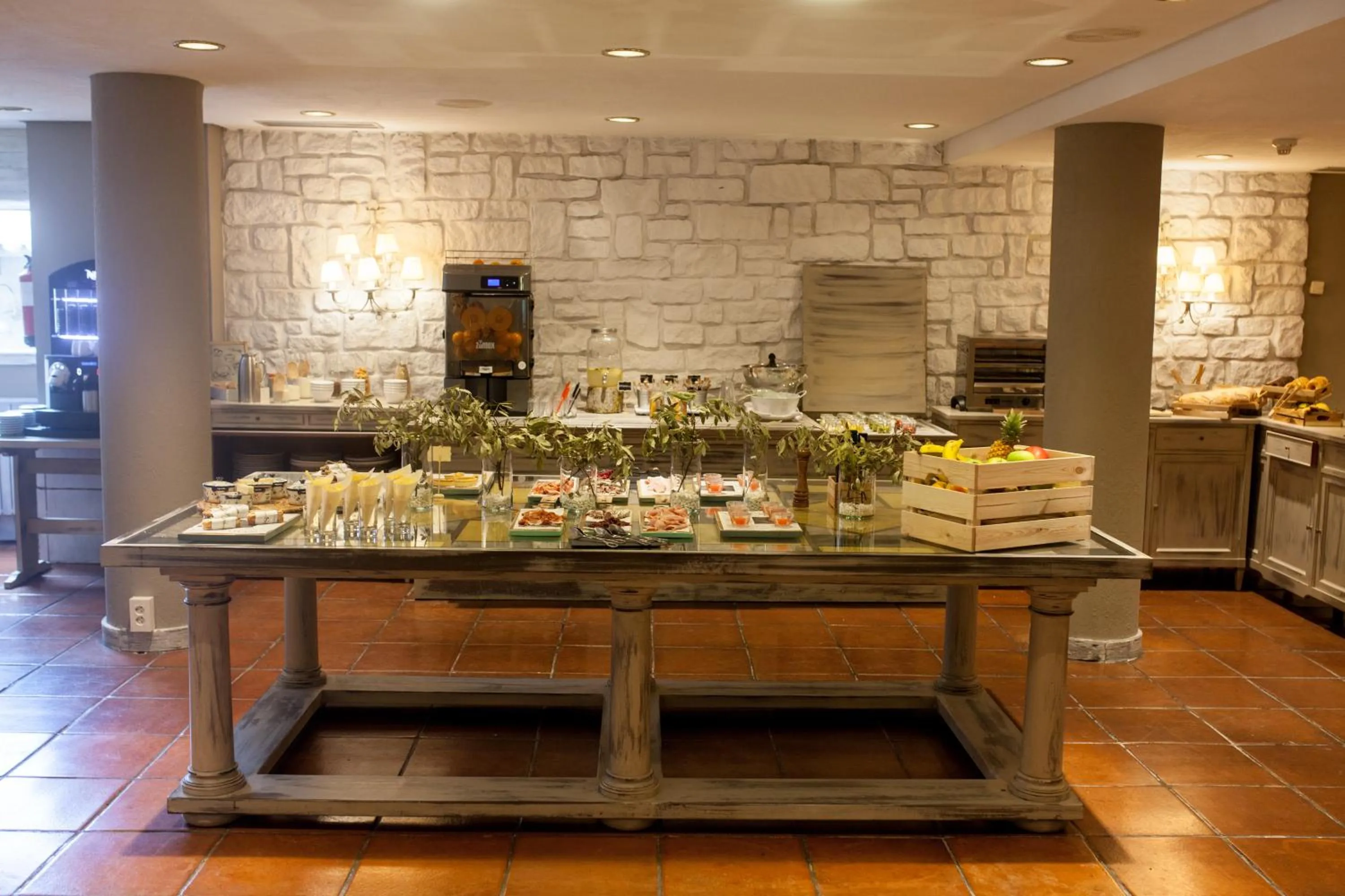 Buffet breakfast in Hotel Luze El Toro