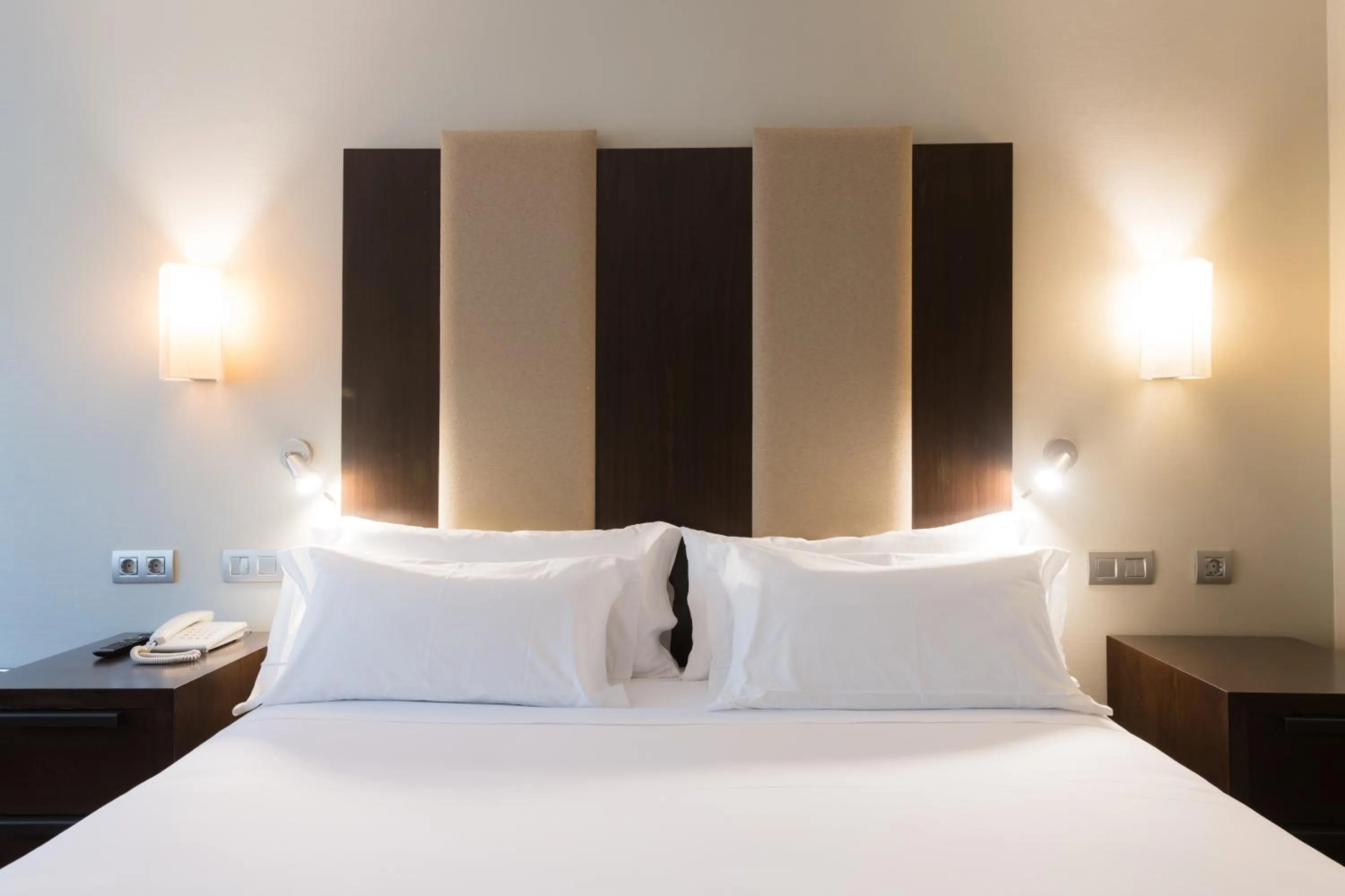 Bed in Hotel Ciudad de Valladolid