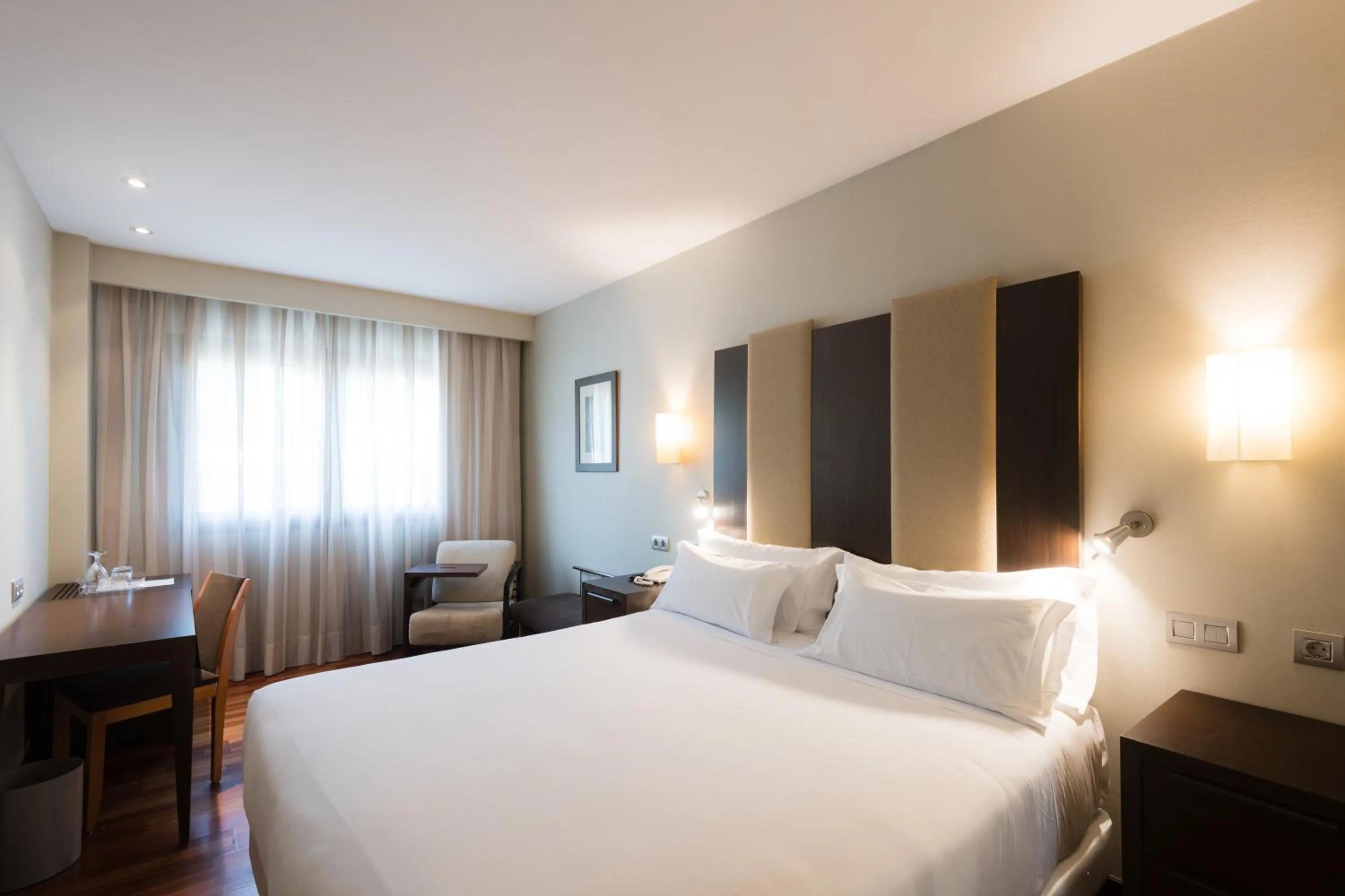 Bed in Hotel Ciudad de Valladolid