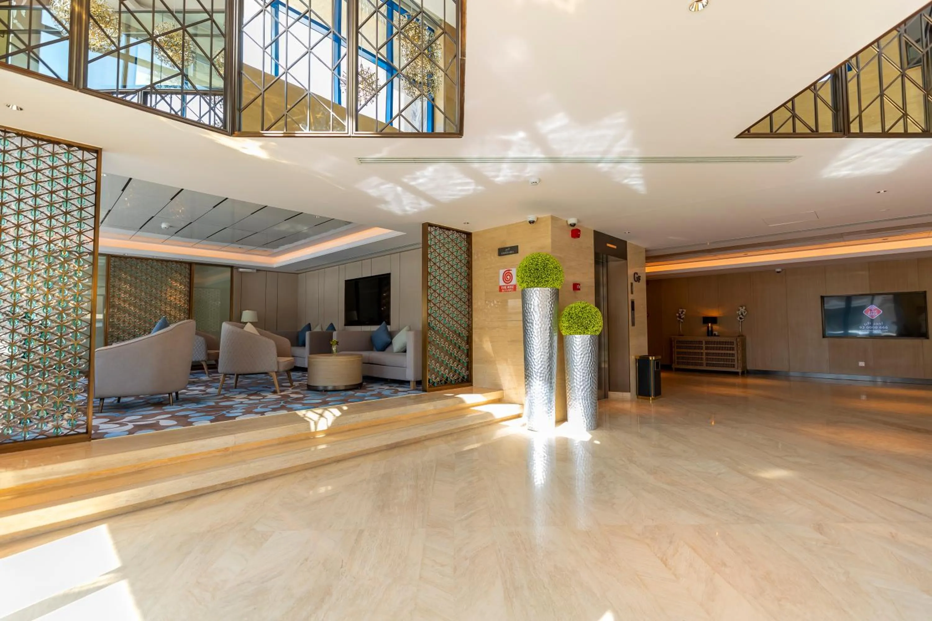 Seating area in Aber City Center