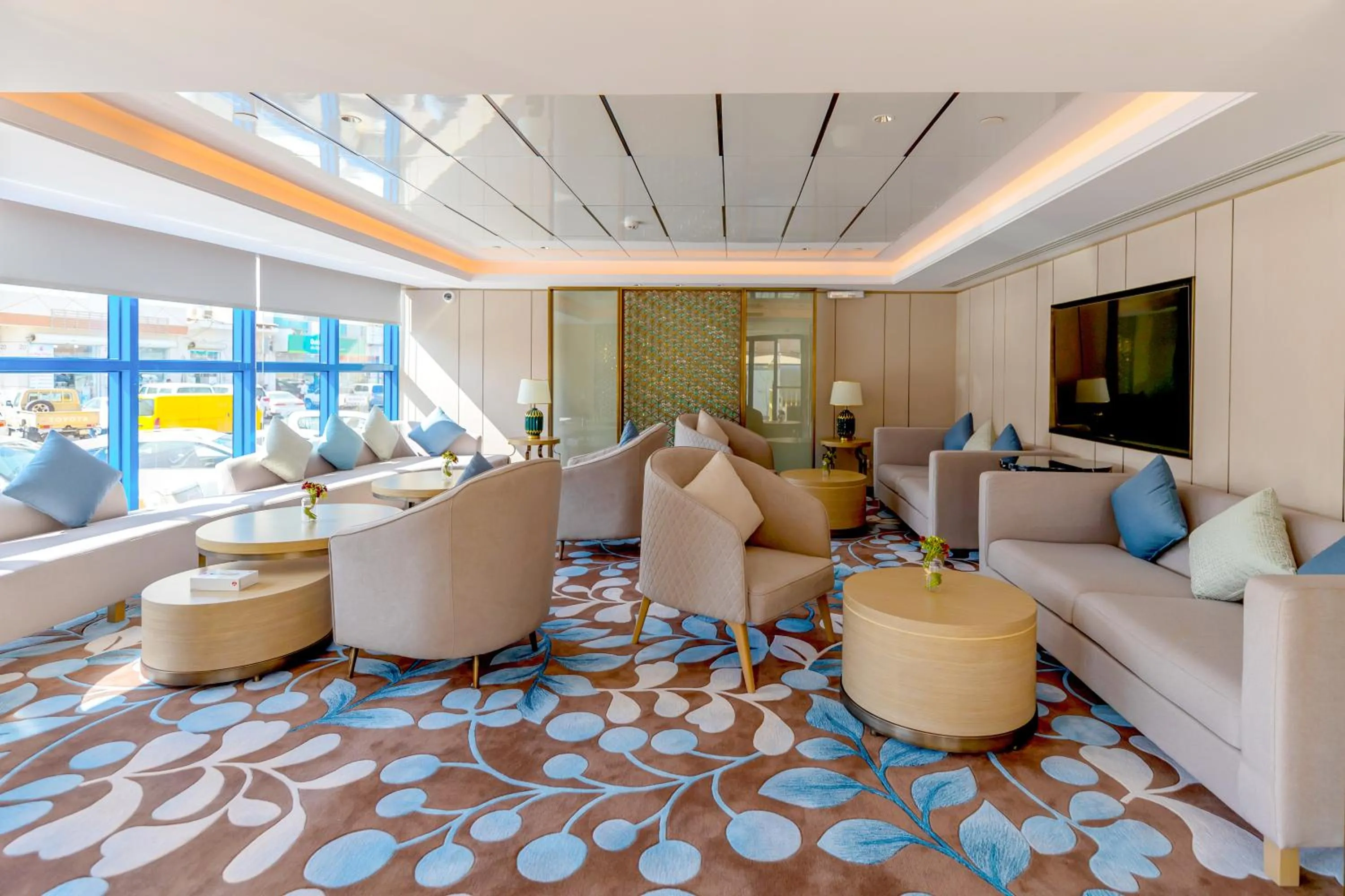 Seating area in Aber City Center