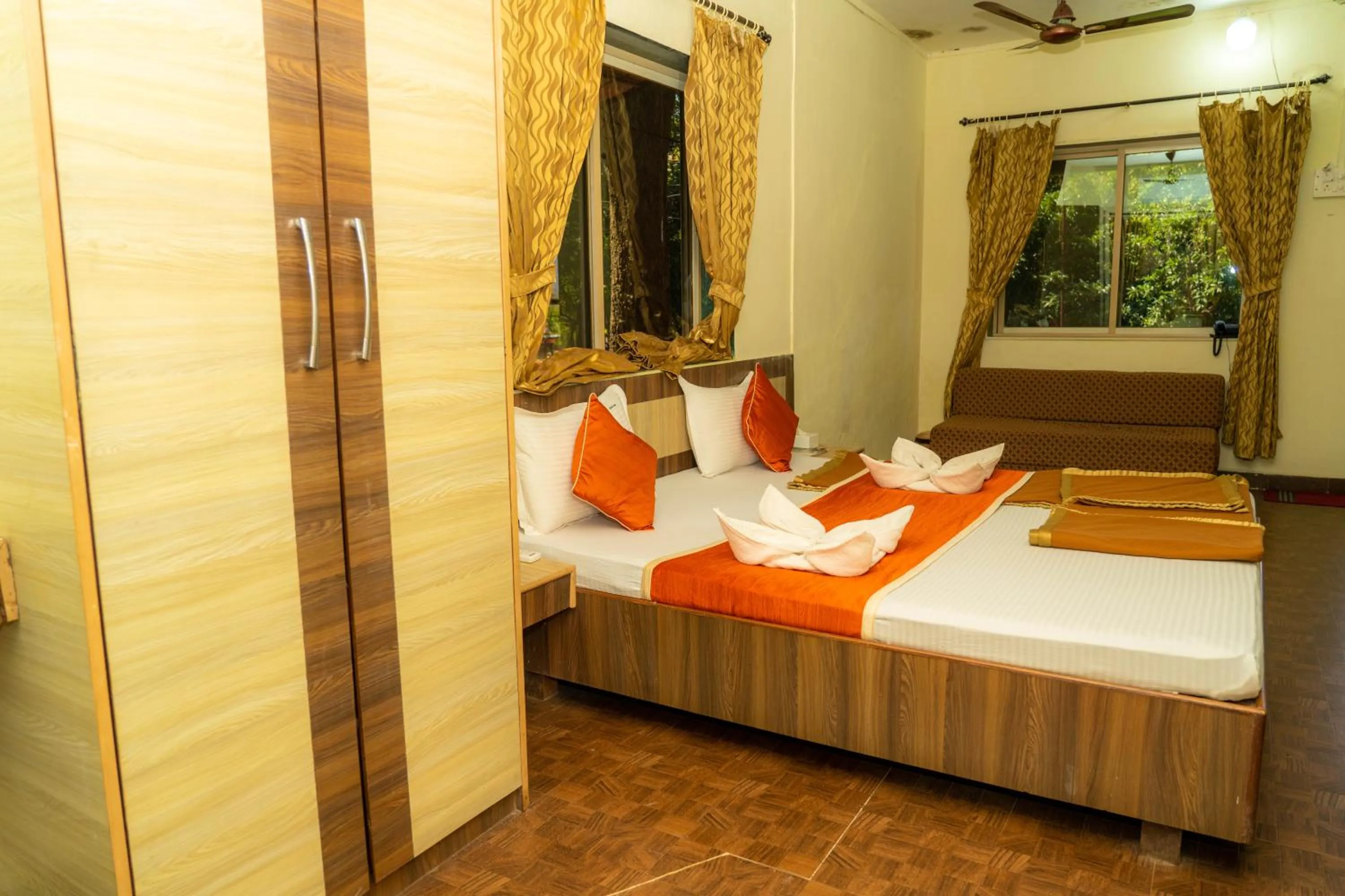 Bathroom, Bed in Wild Camp- The Nature Resort