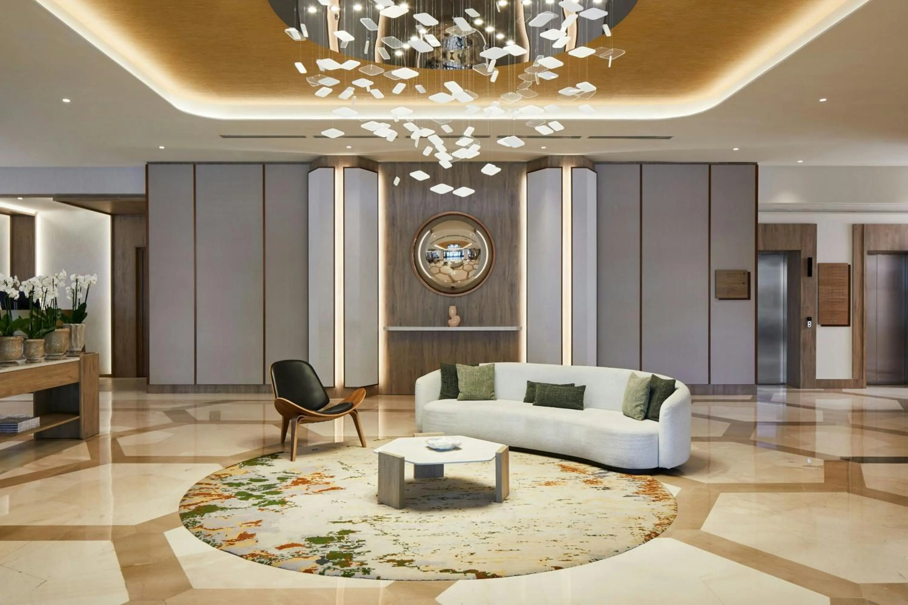 Lobby or reception in Madrid Marriott Hotel Princesa Plaza