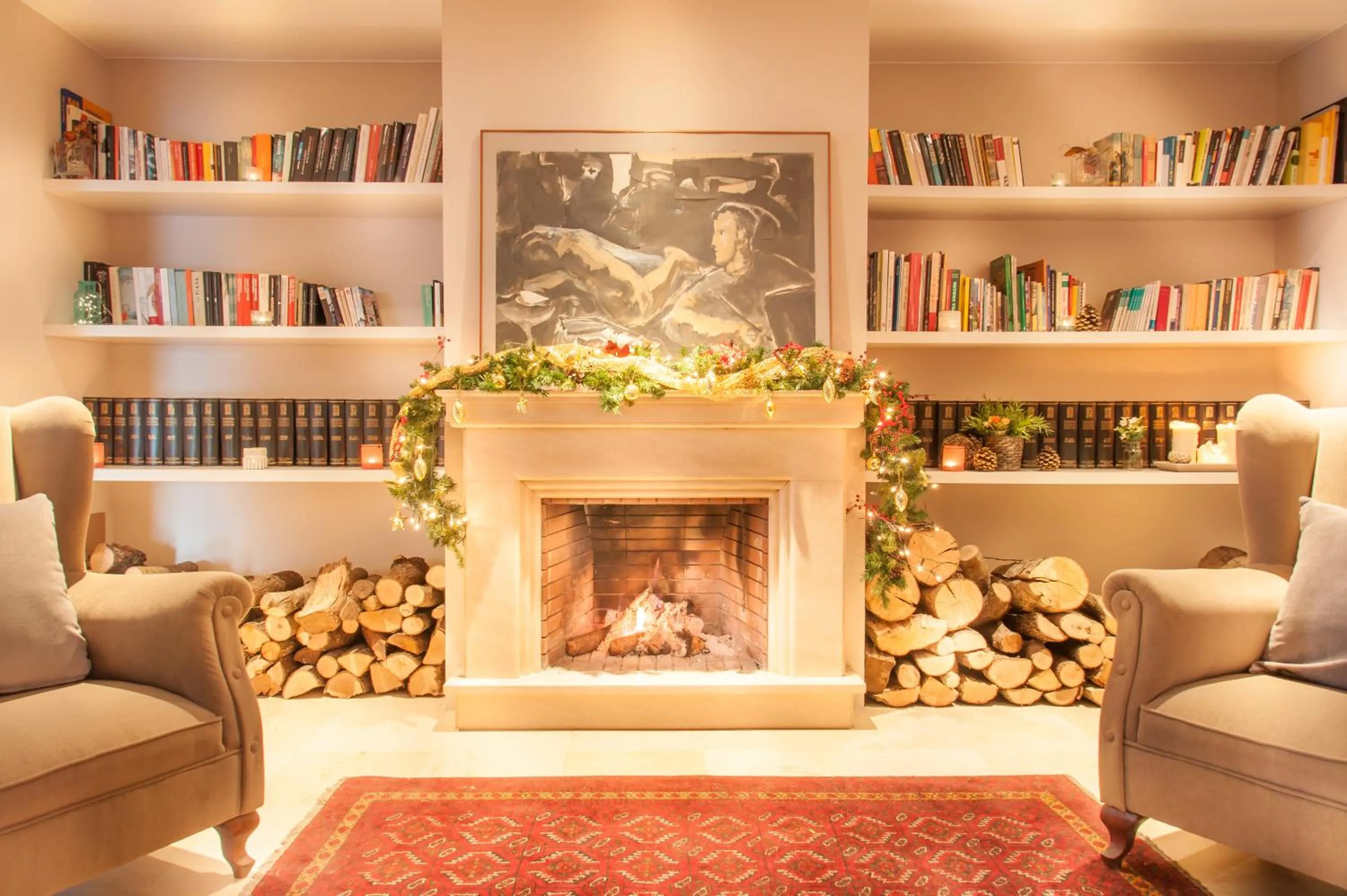 Communal lounge/ TV room in Hotel Costabella