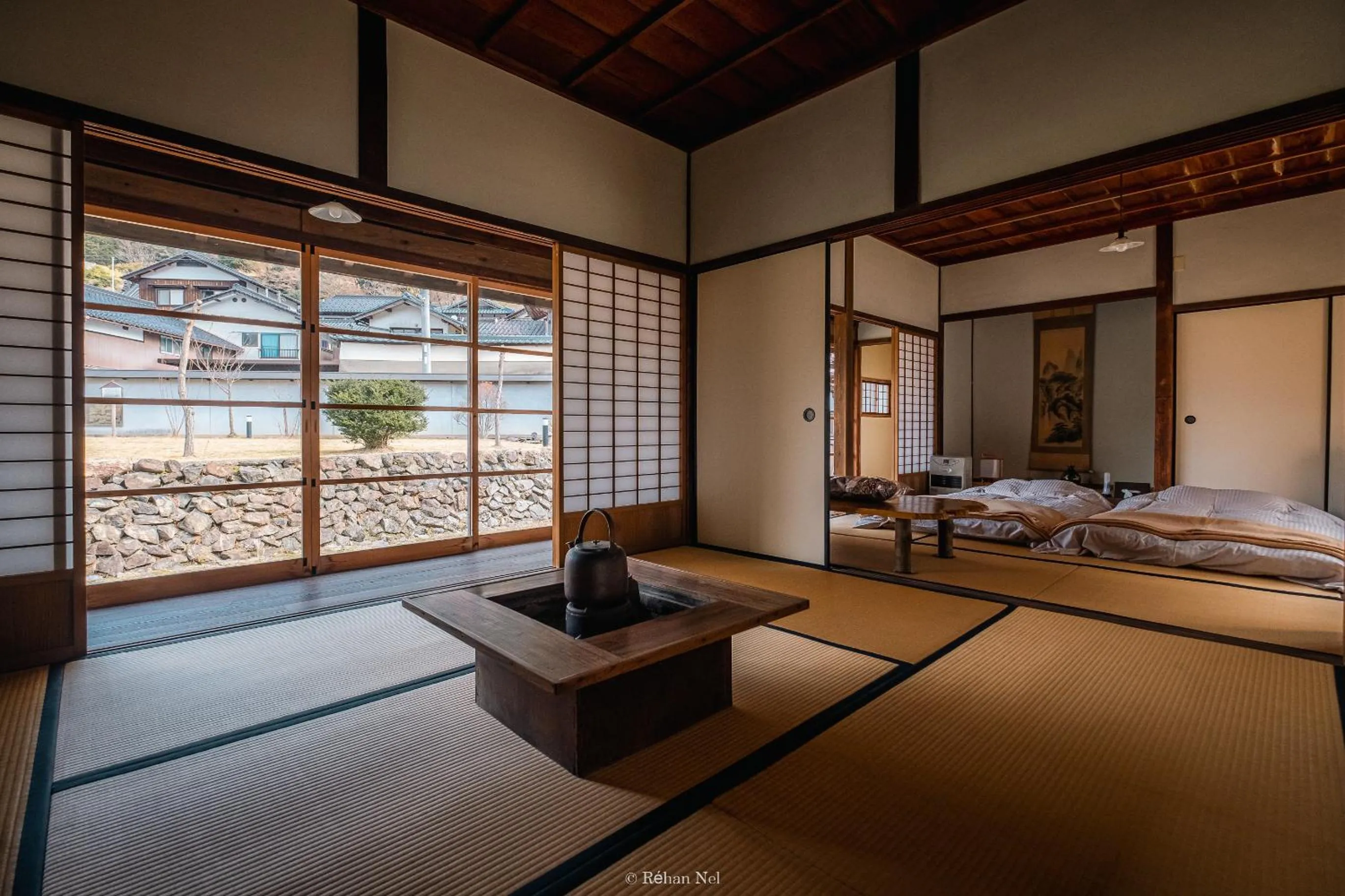 Bed in Japan's oldest remaining company housing