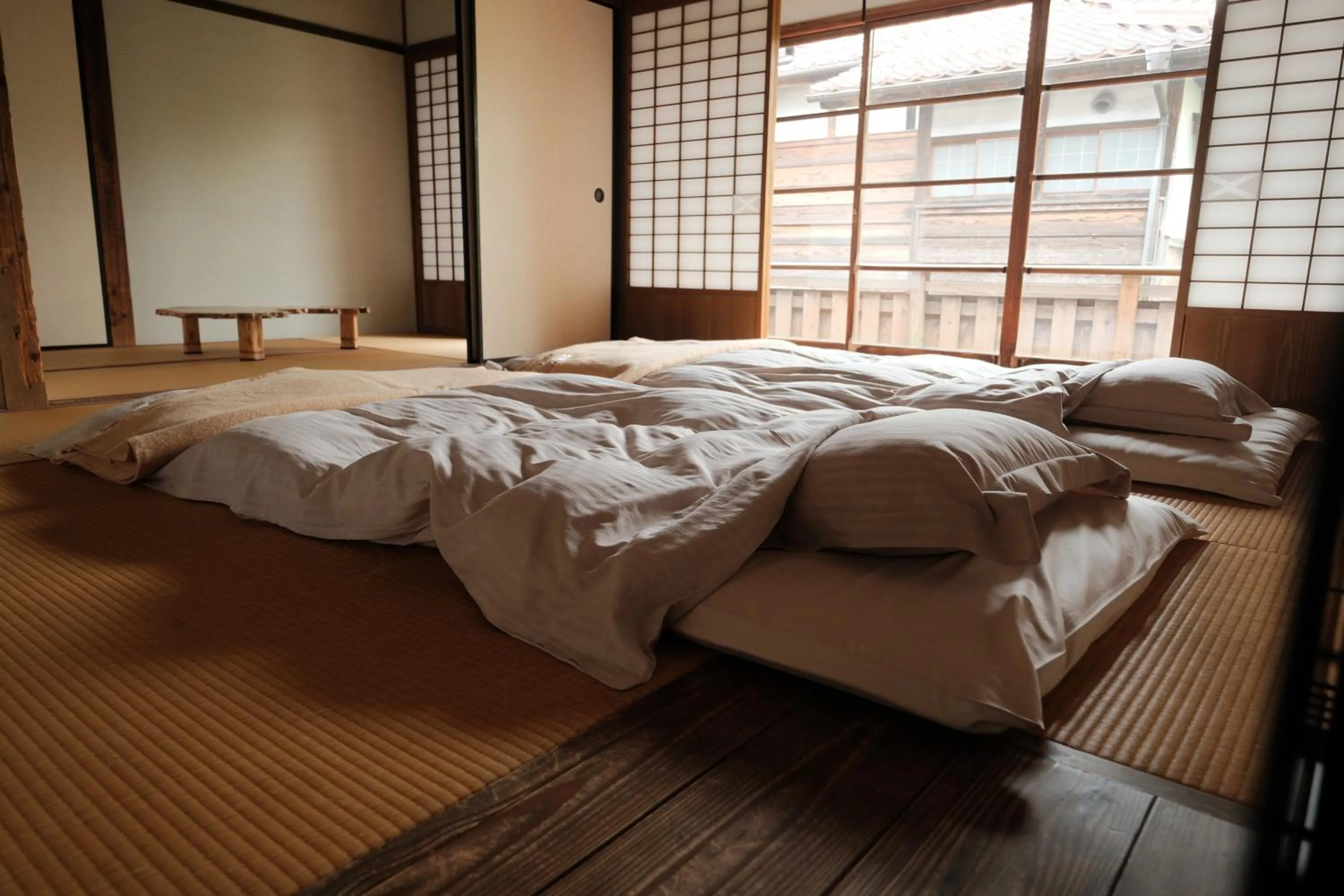 Bedroom, Bed in Japan's oldest remaining company housing