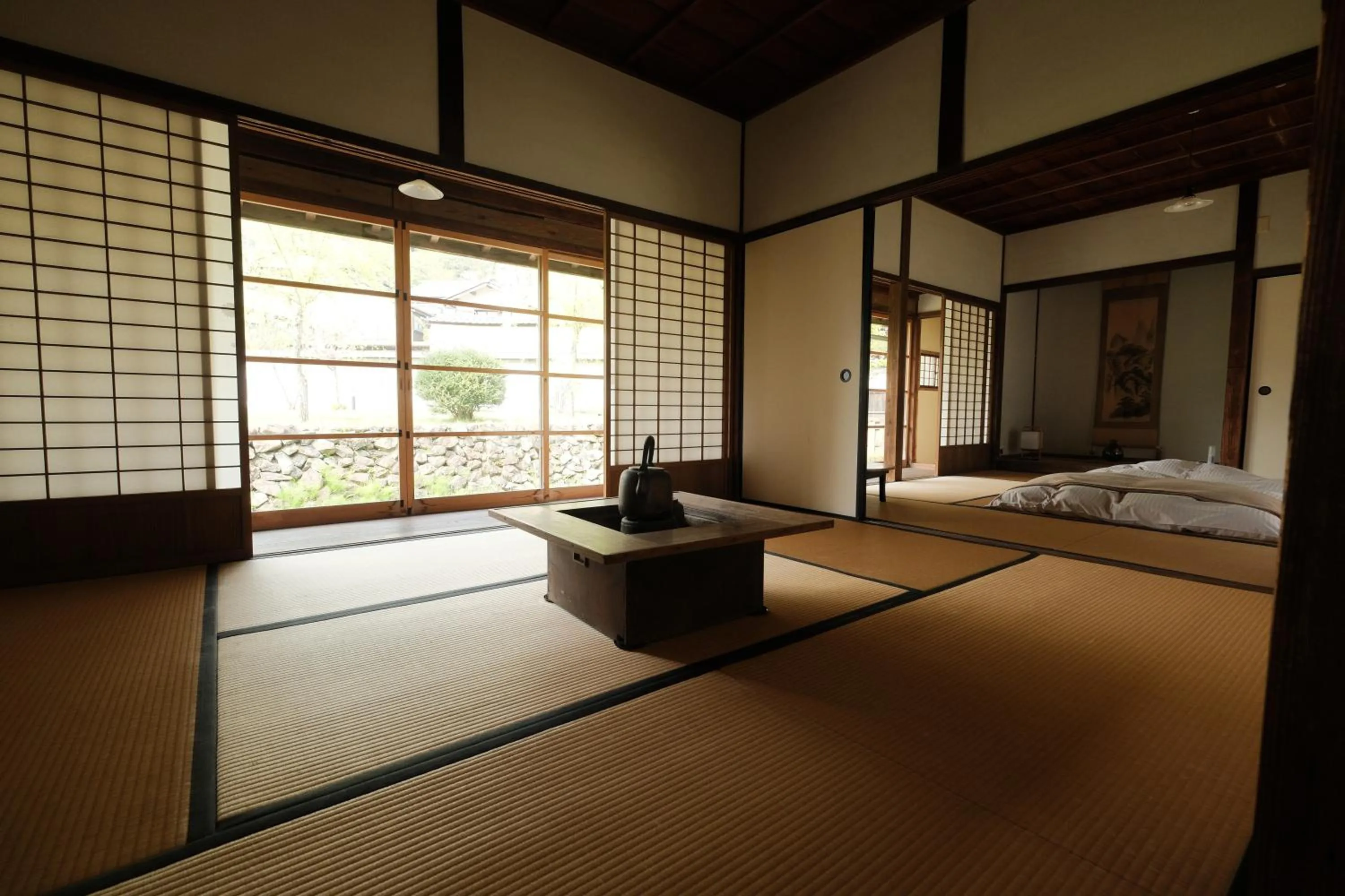 Photo of the whole room, Bed in Japan's oldest remaining company housing