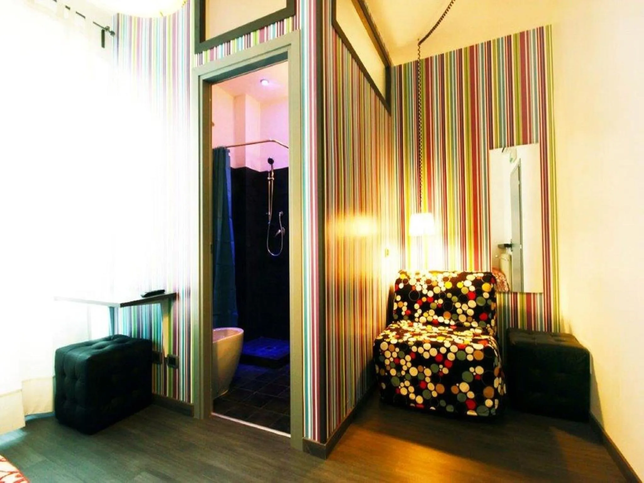 Decorative detail, Bed in Affittacamere Tiburstation