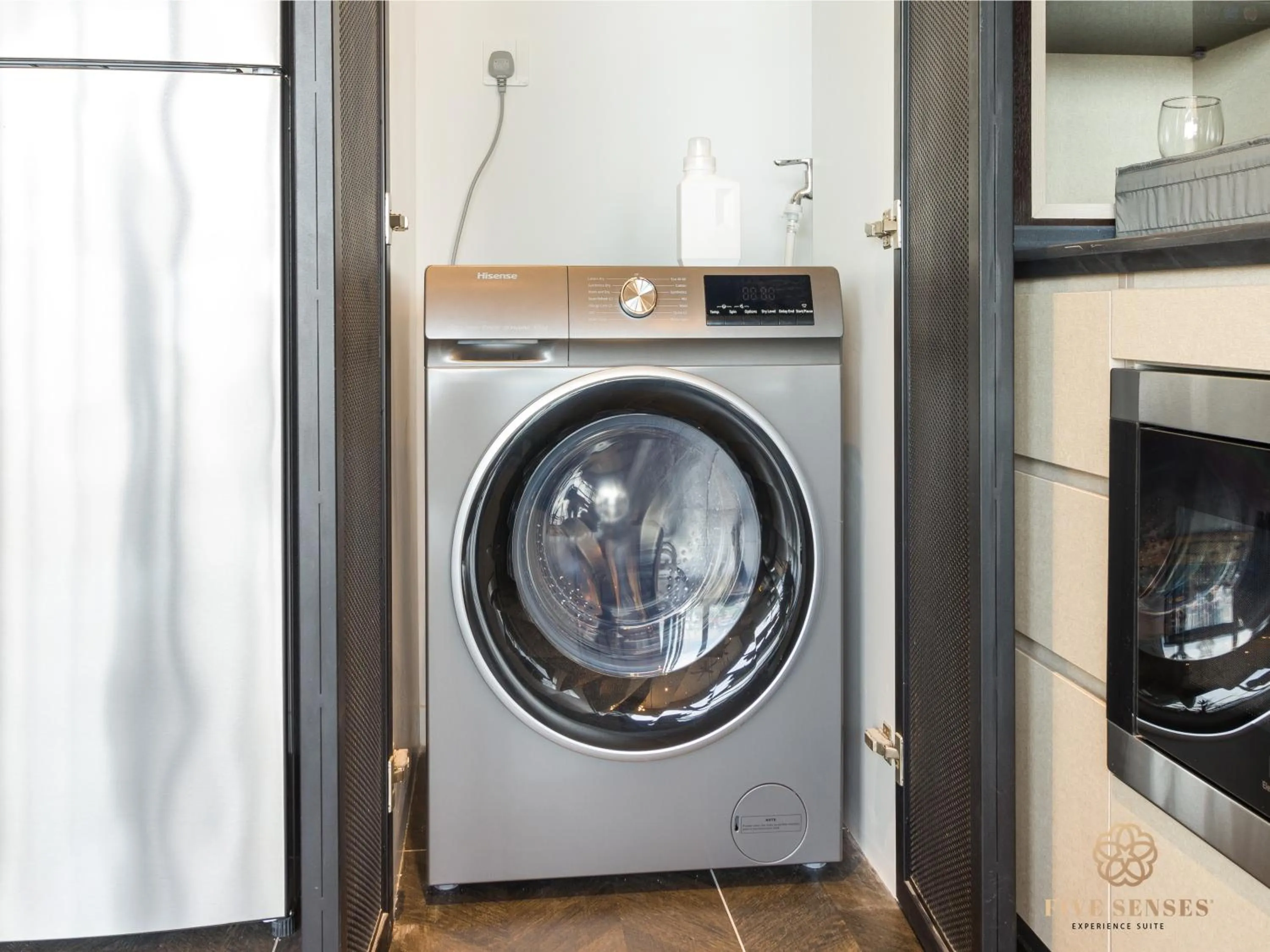 washing machine in Scarletz Suites Kuala Lumpur, Five Senses