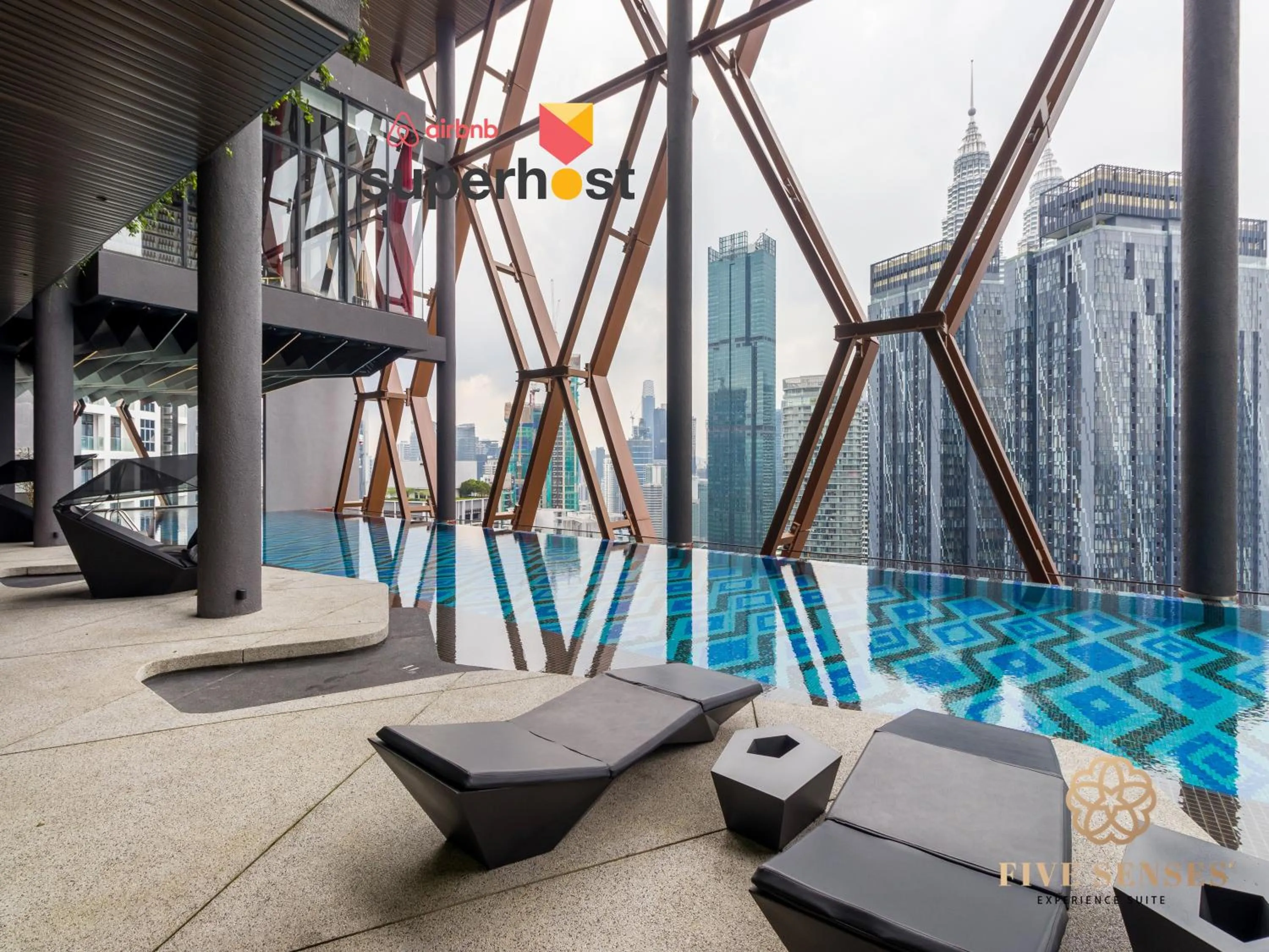 Swimming pool in Scarletz Suites Kuala Lumpur, Five Senses