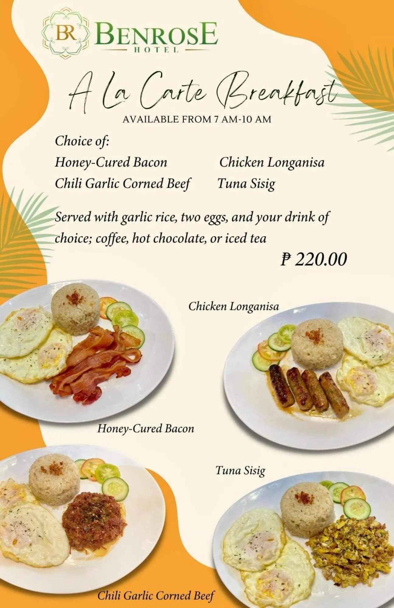 Breakfast in Benrose Hotel