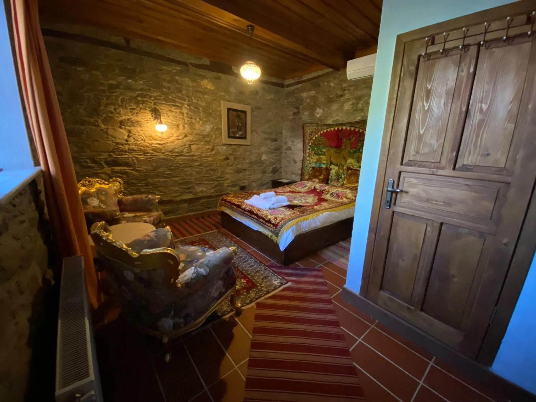 Bed in Şirince Lotus Konakları