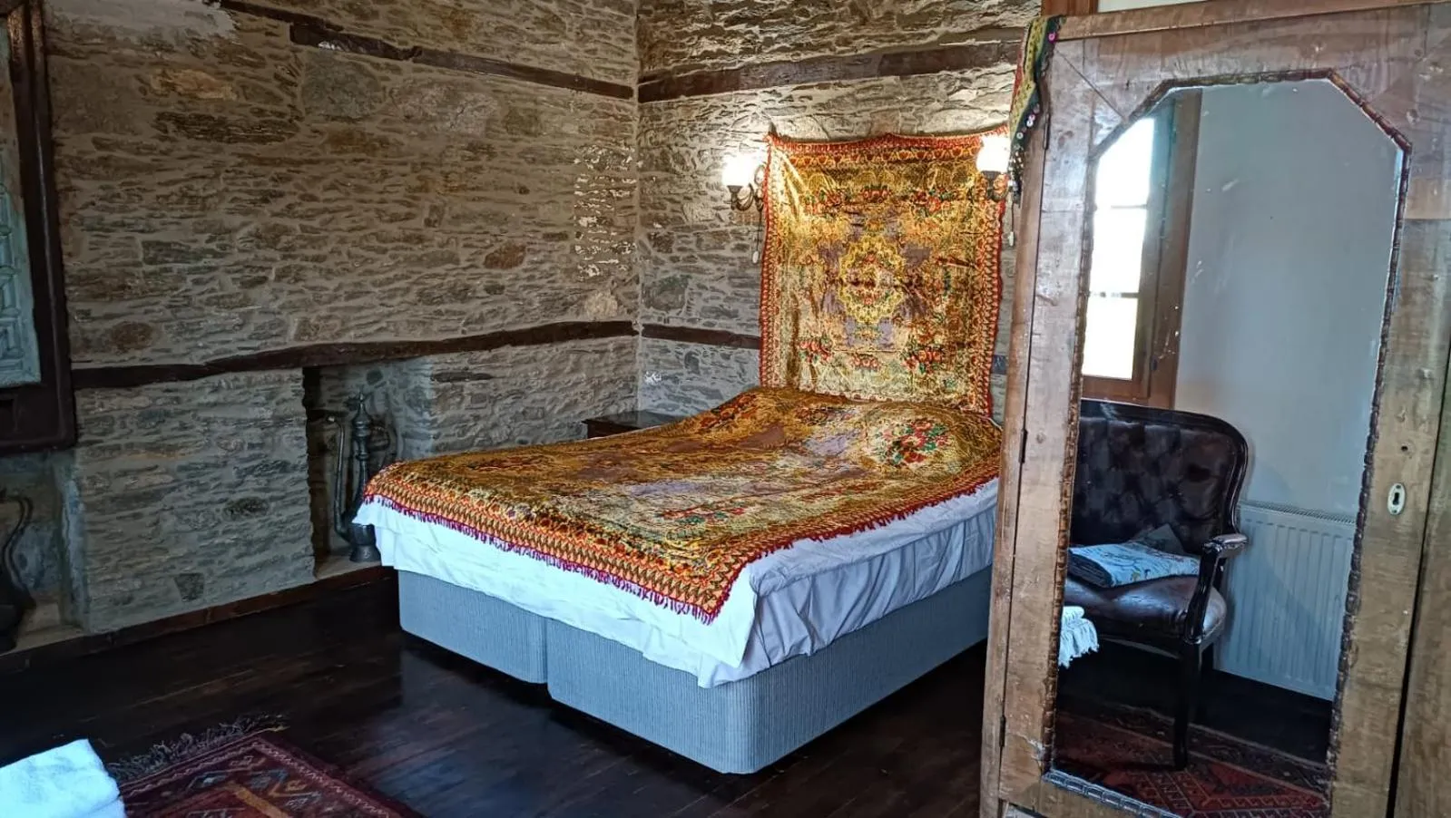 Bed in Şirince Lotus Konakları