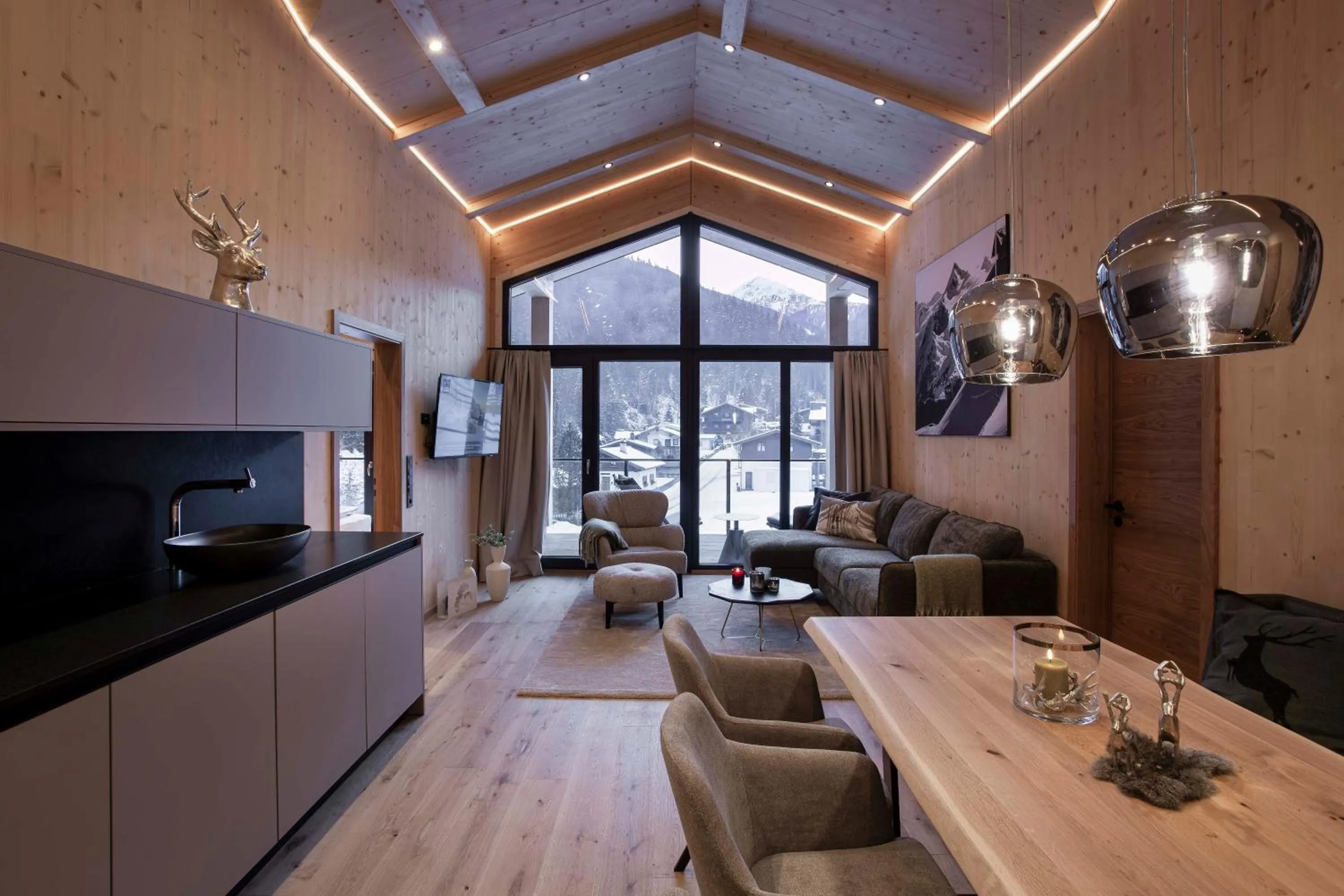 Living room in Saalbach Suites by ALPS RESORTS