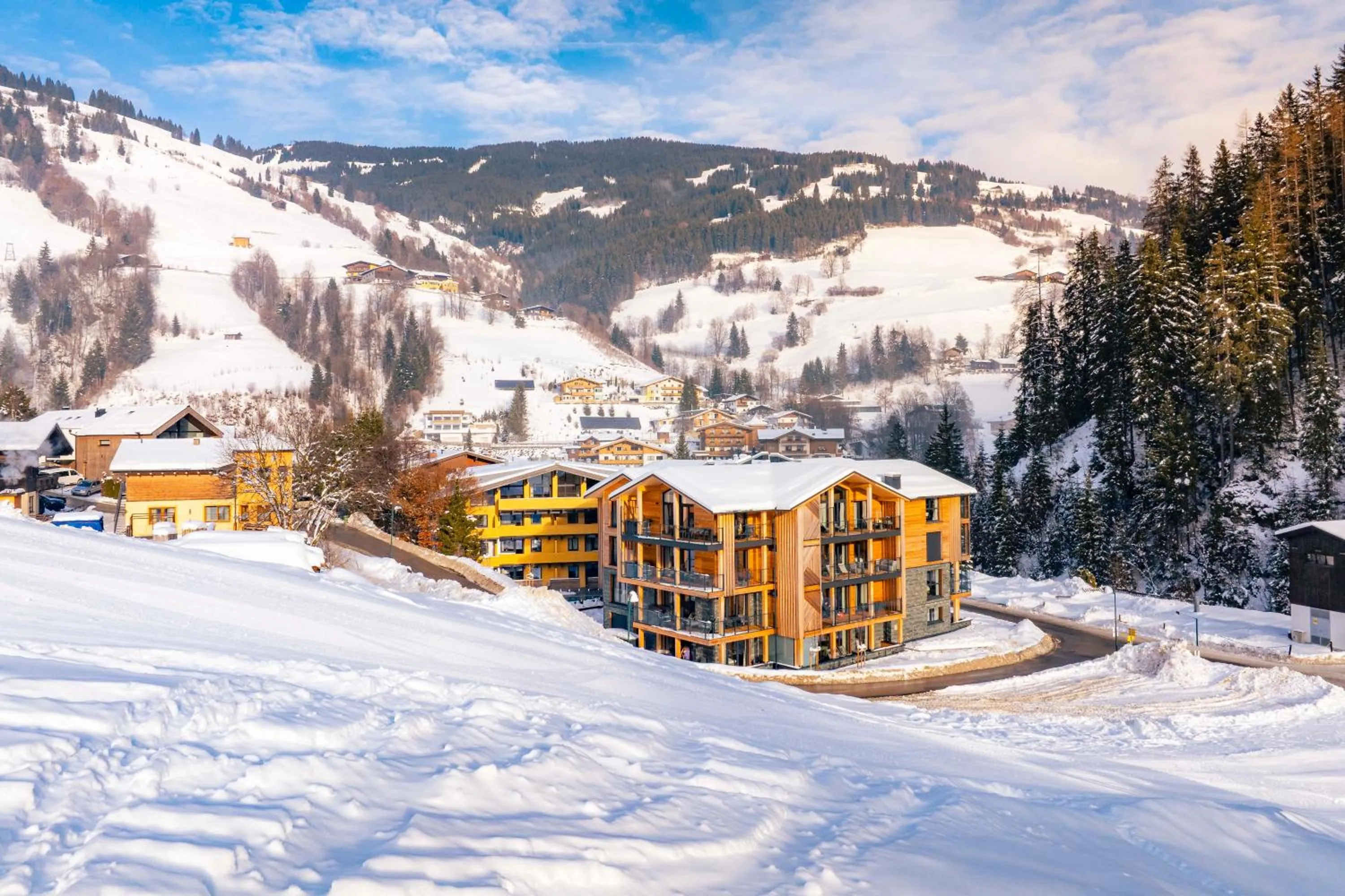 Property building in Saalbach Suites by ALPS RESORTS