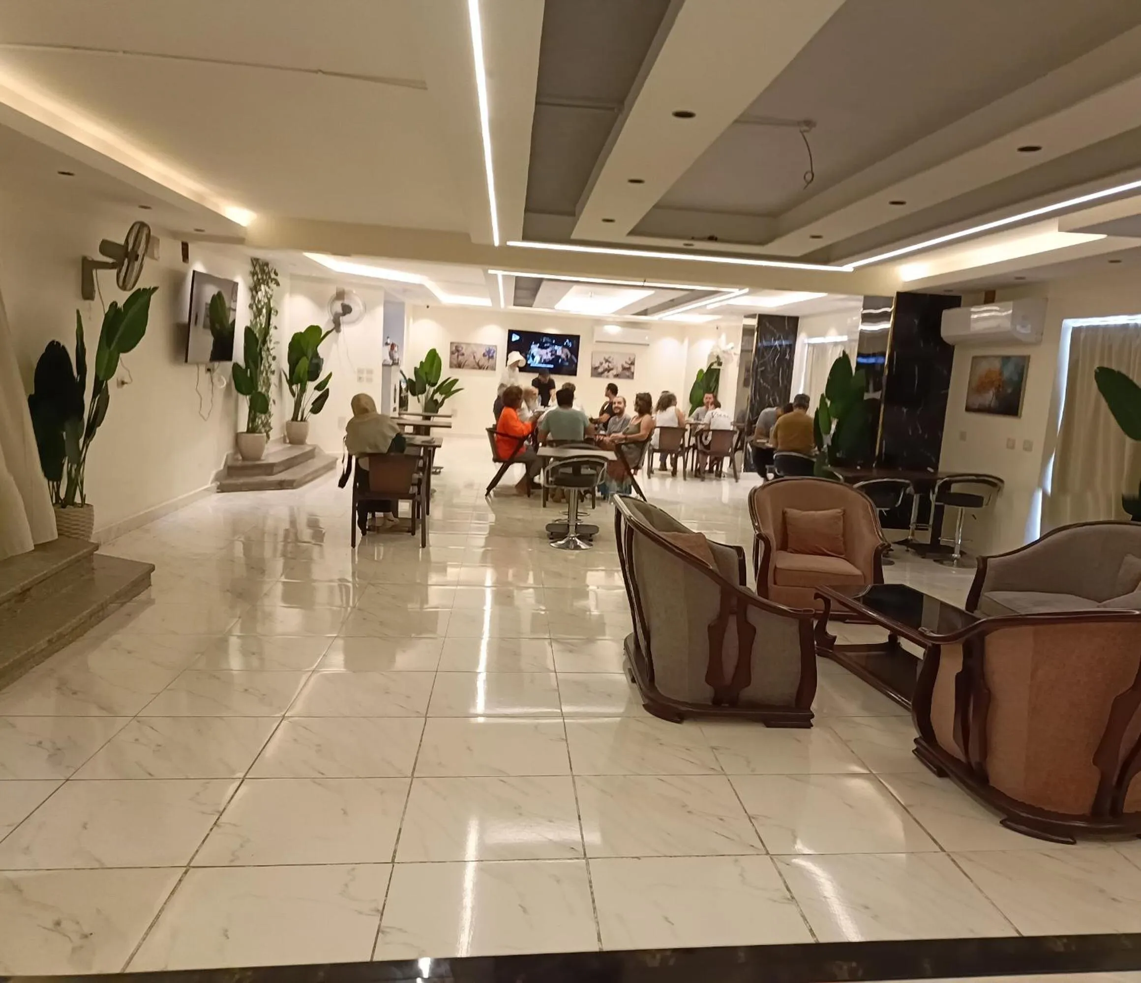 Seating area in Afnan Cairo Airport