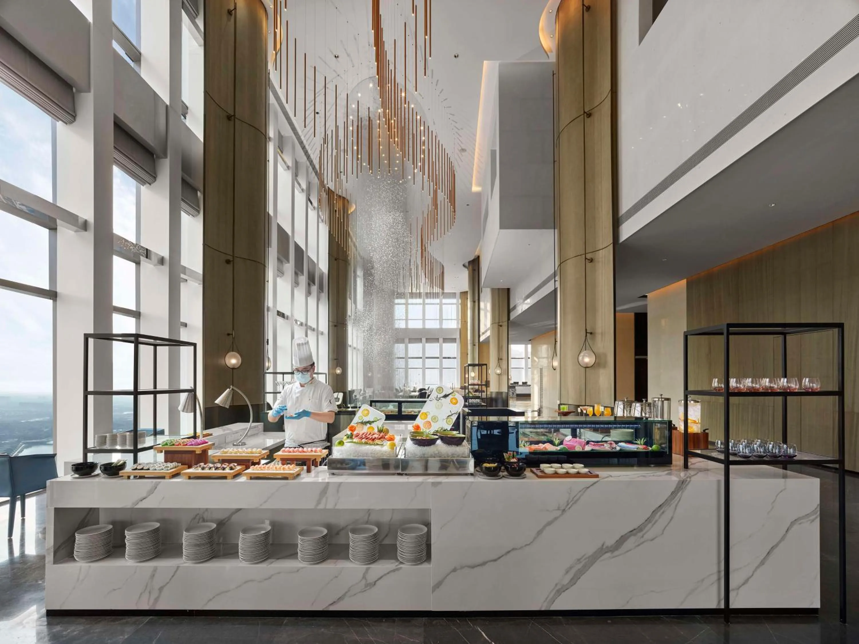 Restaurant/places to eat in Hilton Zhuji