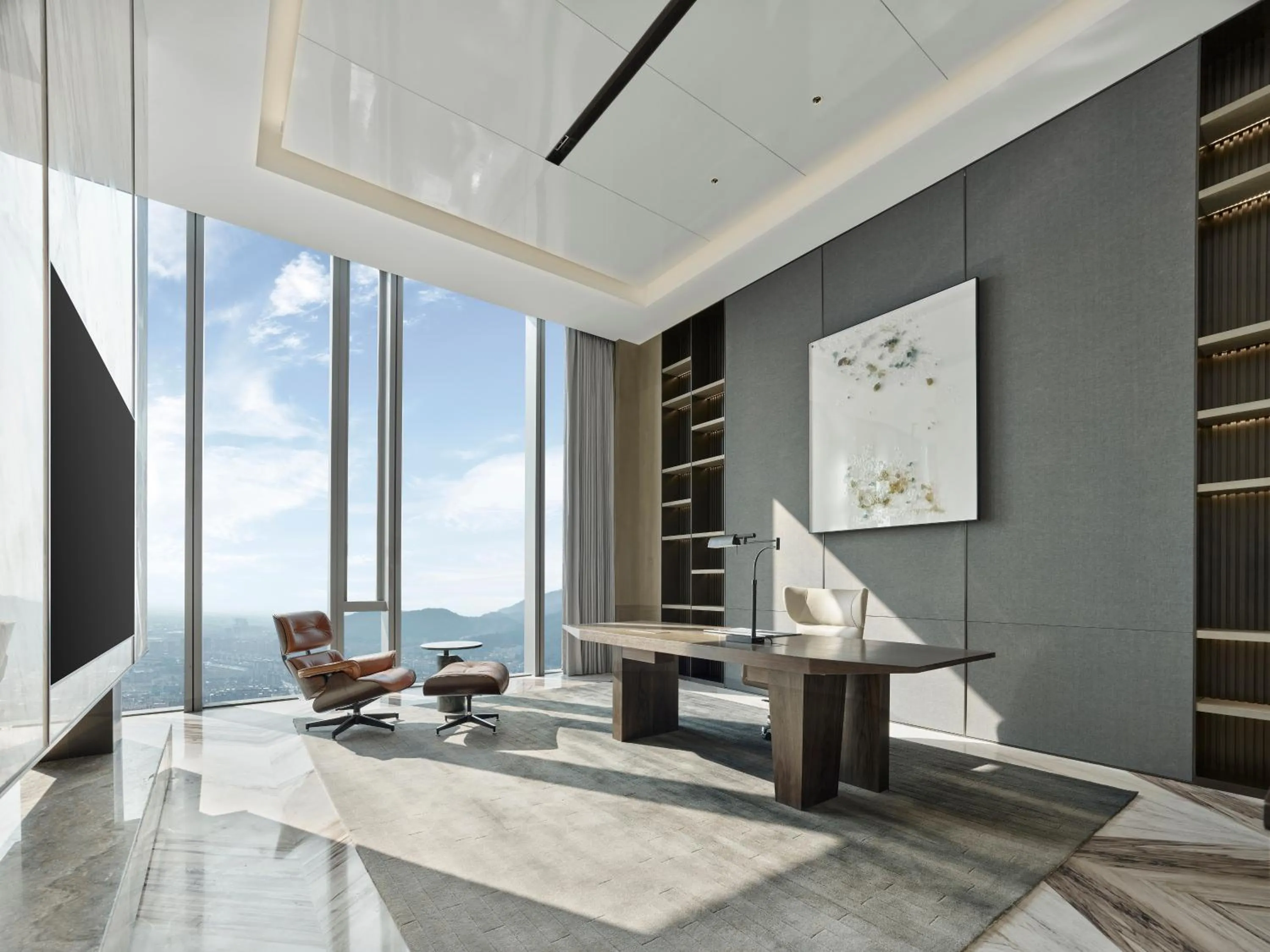 Seating area in Hilton Zhuji