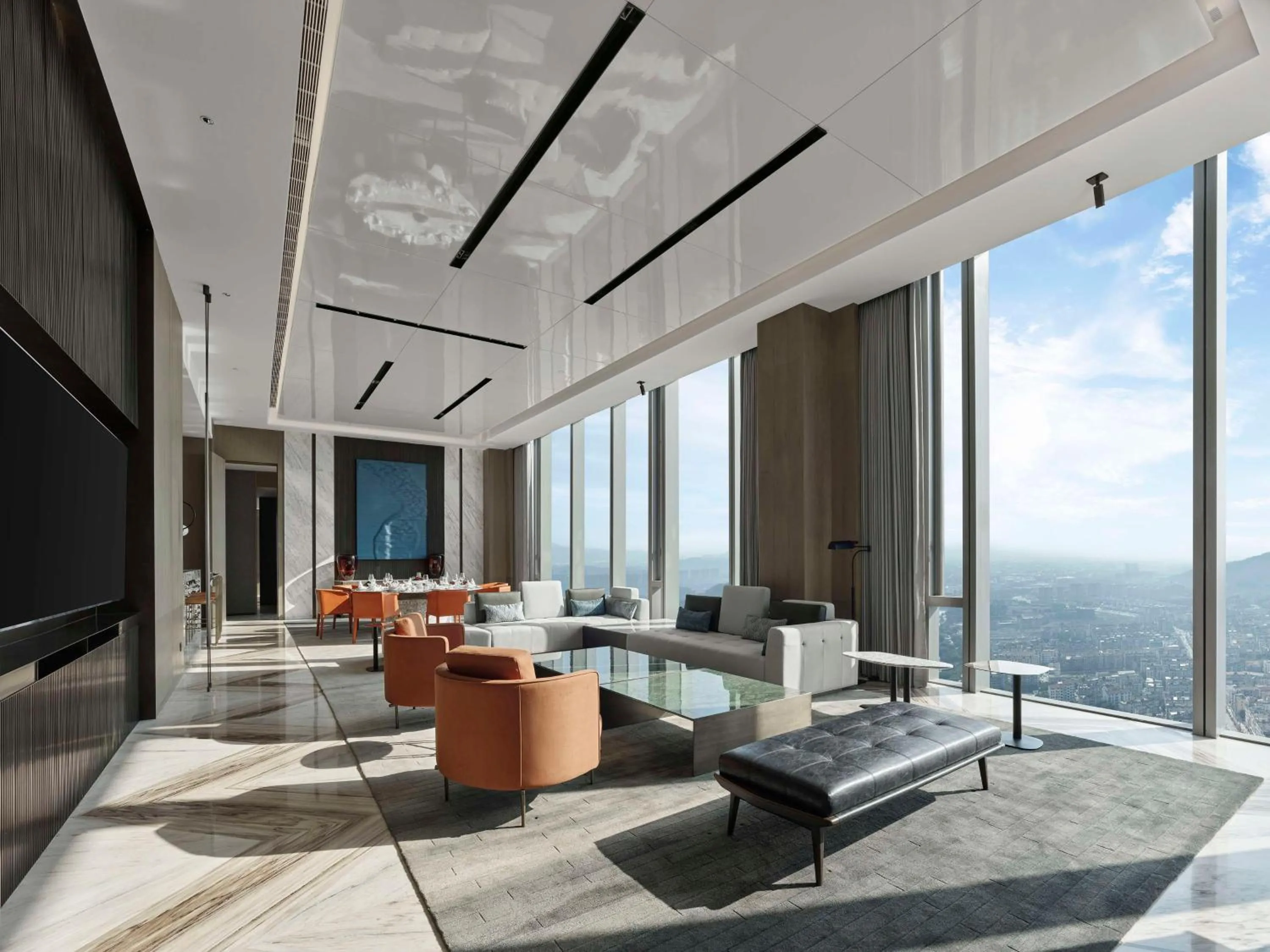 Living room in Hilton Zhuji