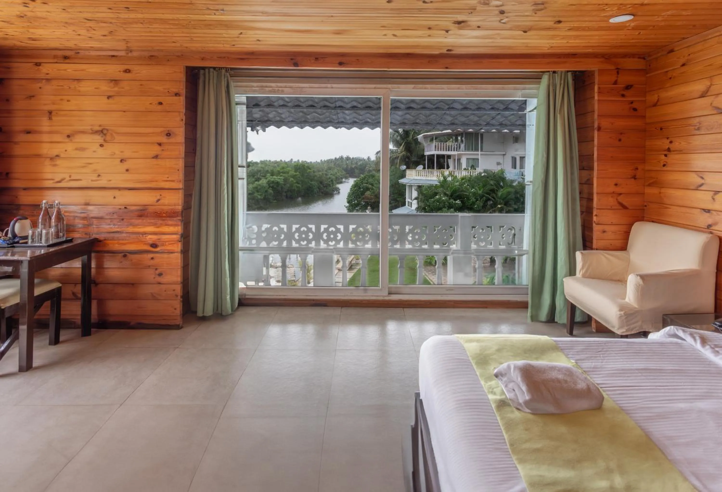 View (from property/room) in Stone Wood Riverfront Resort, Siolim