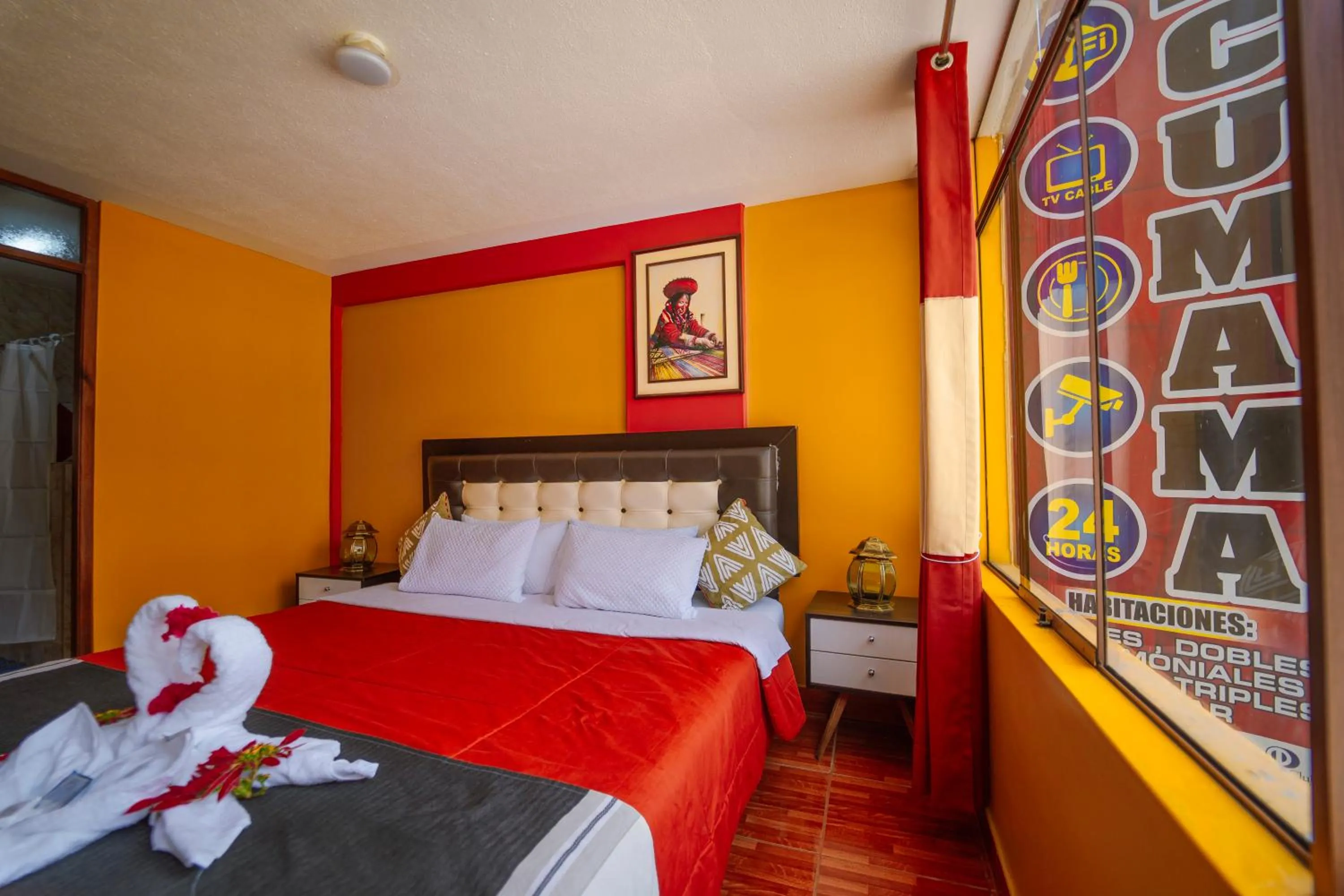 Bed in Yacumama Santa Teresa