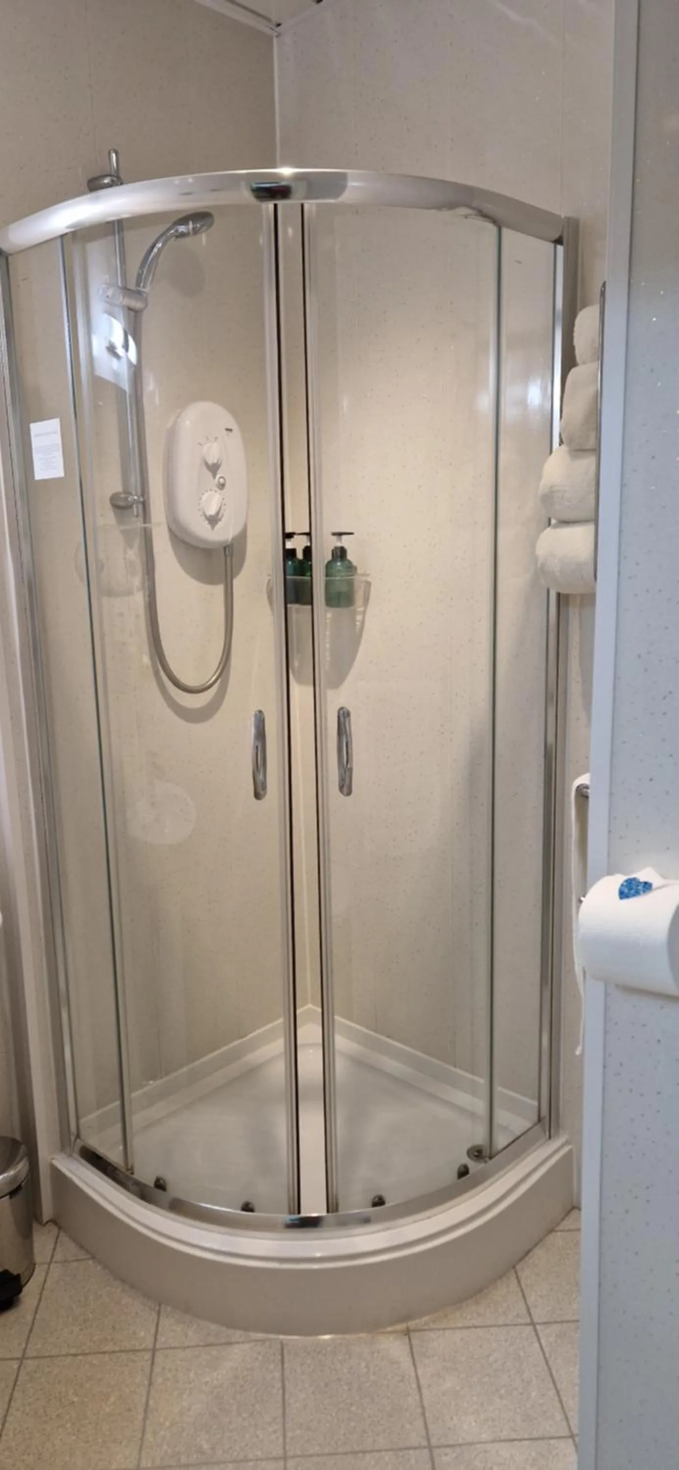 Shower in The Dudley Hotel