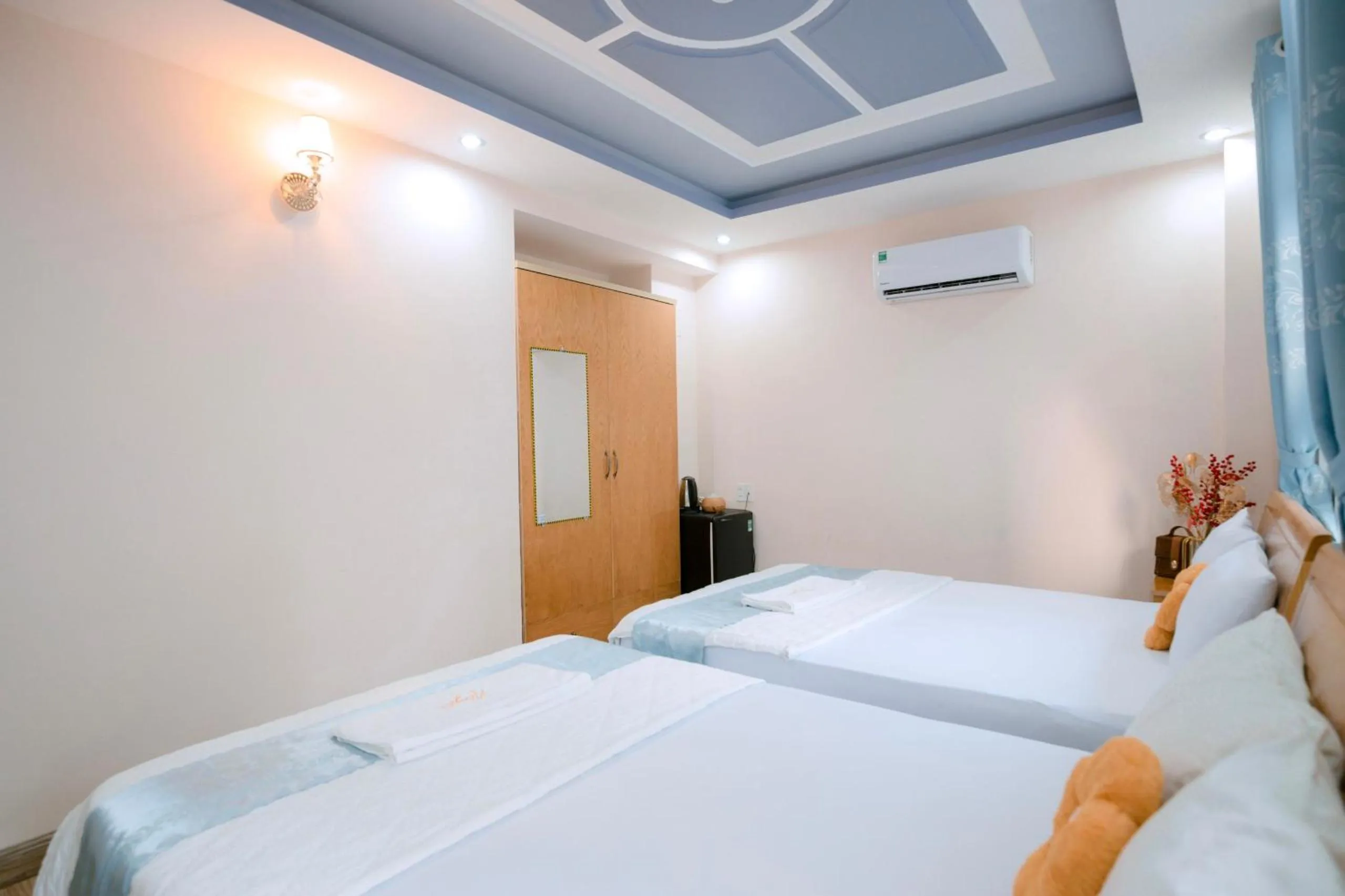 Bed in Hotel Nắng