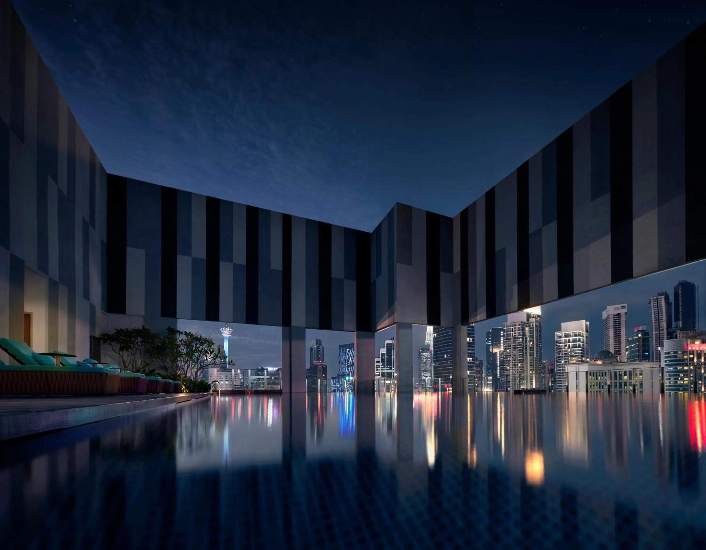 Swimming pool in Pan Pacific Serviced Suites Kuala Lumpur