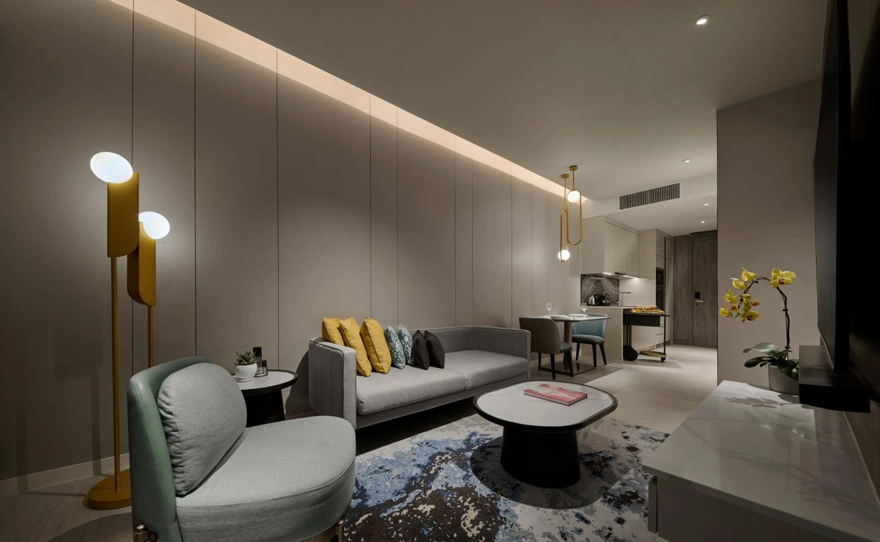 Living room in Pan Pacific Serviced Suites Kuala Lumpur