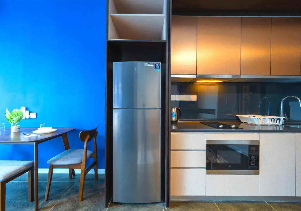 Kitchen or kitchenette in Greystone Scarletz Suites