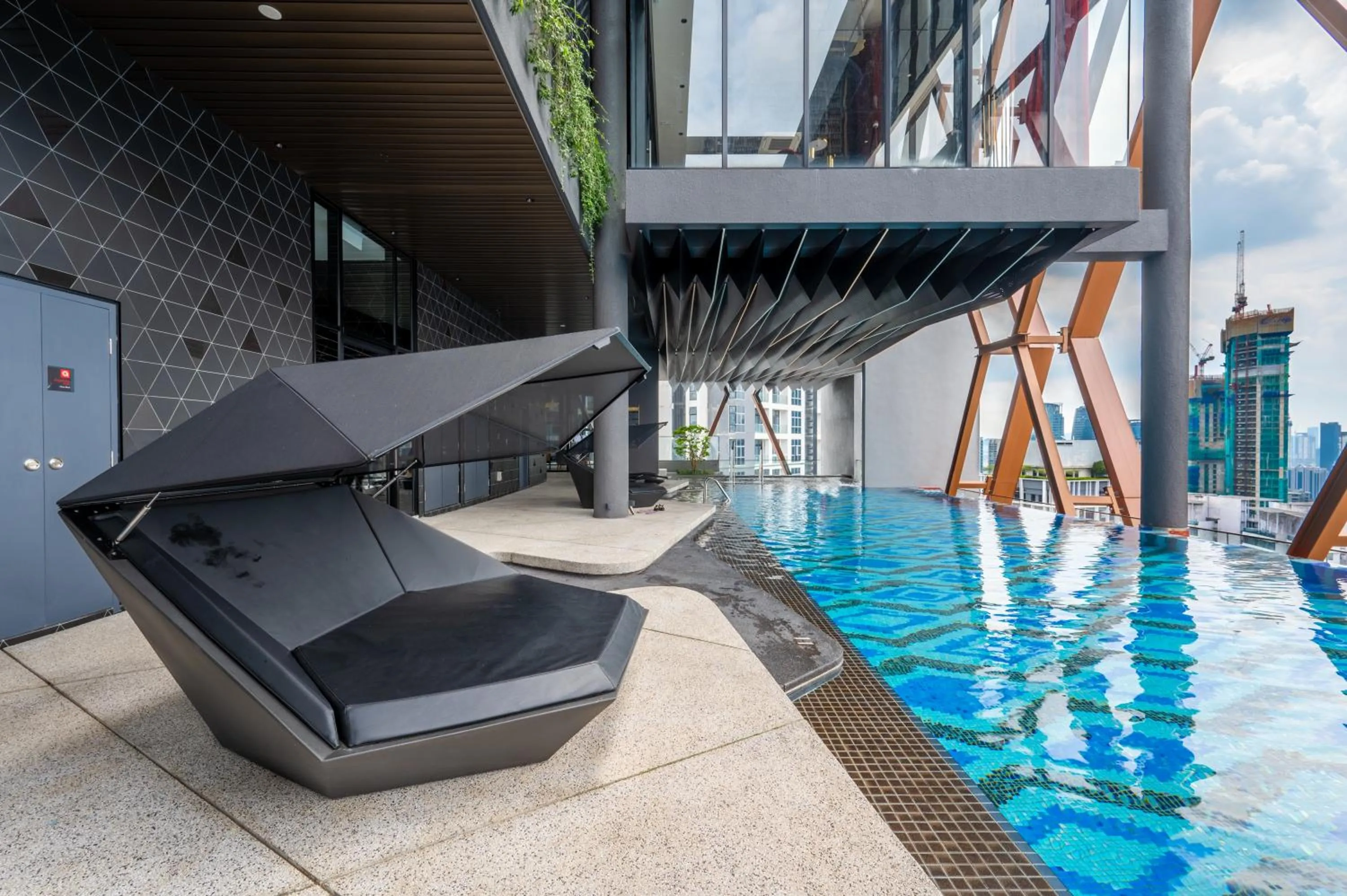 Pool view in Greystone Scarletz Suites