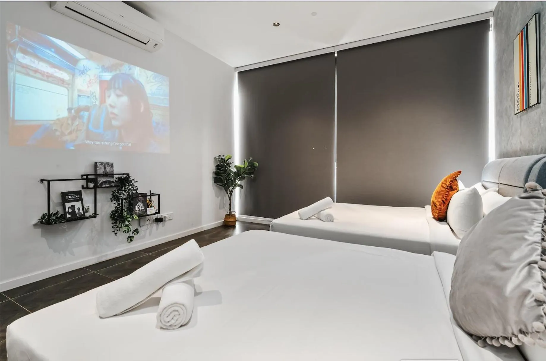 Bed in Greystone Scarletz Suites