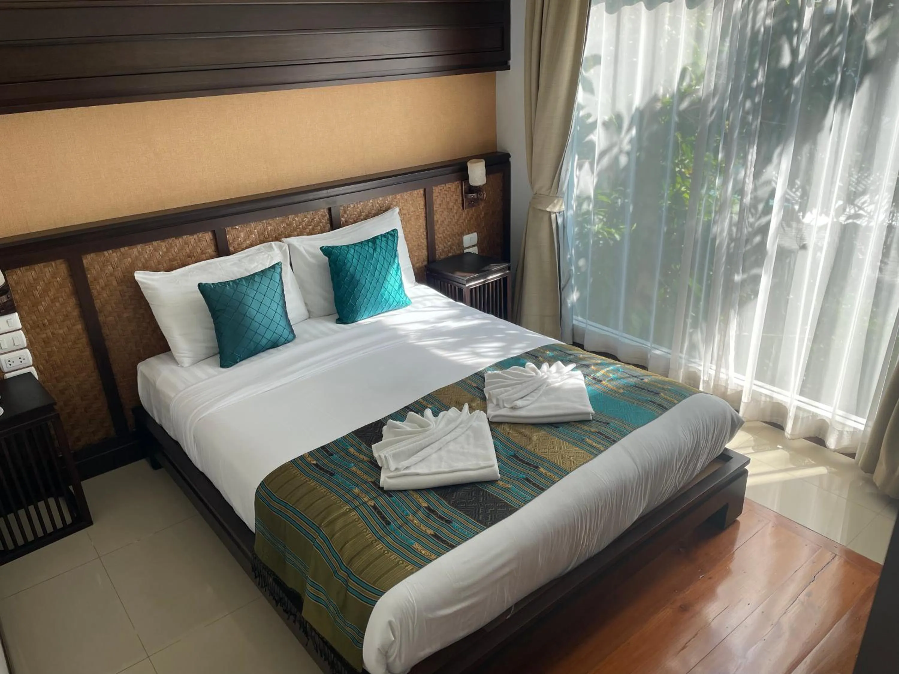 Bed in Nordwind Hotel