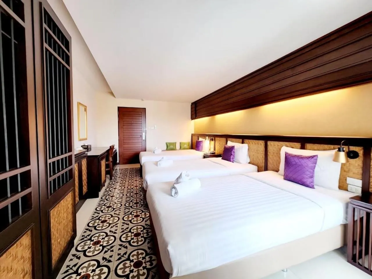 Bed in Nordwind Hotel