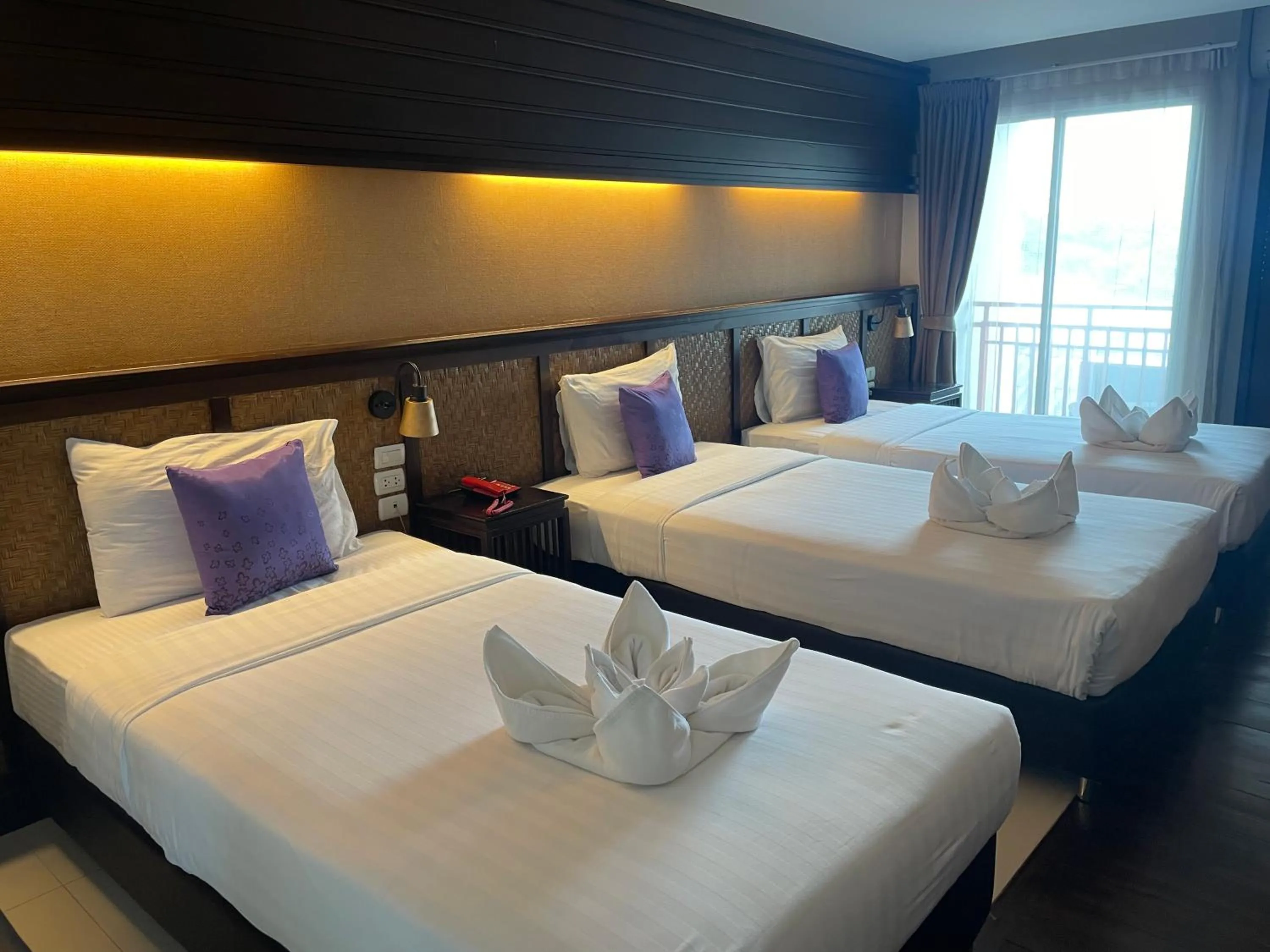 Bed in Nordwind Hotel