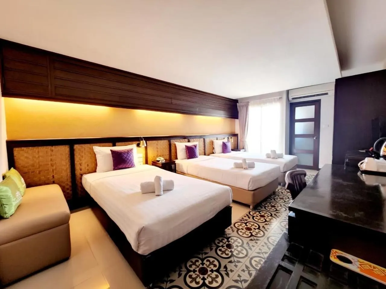 Bed in Nordwind Hotel